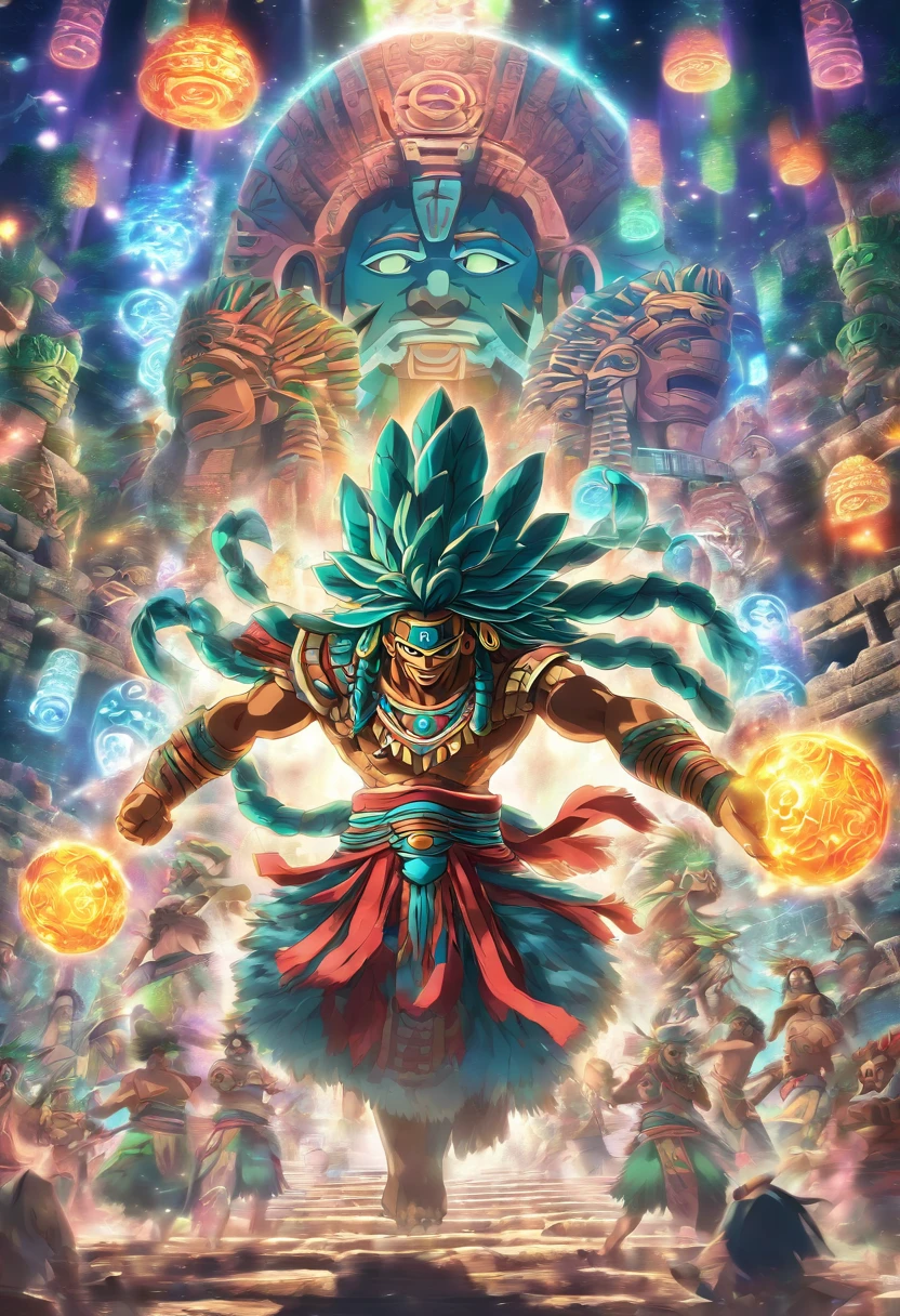(((MAYAN PITZ)) best quality, ultra-high resolution, 4K detailed CG, masterpiece, Pitz, Mayan ball game, Mayan mythology, Mexico, aesthetics, ((Mayan ball game)), beautiful picture, centered on screen