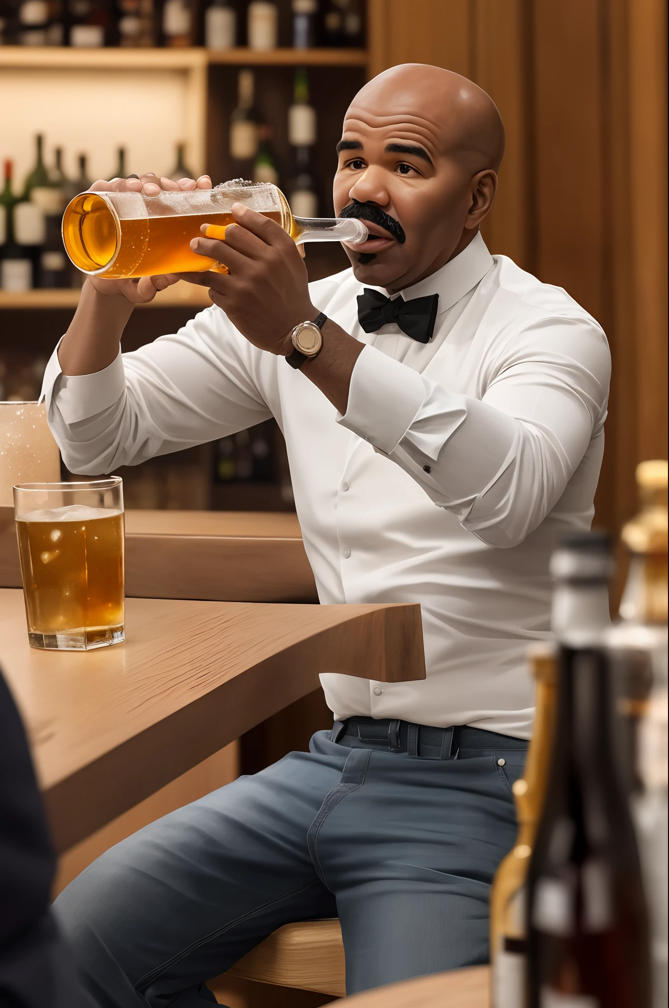 steve harvey drinking alcohol