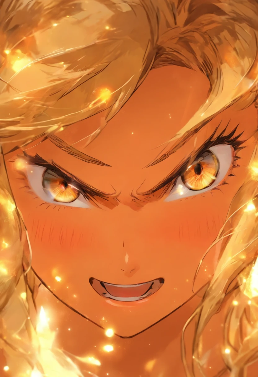 Meisterwerk, best quality,dem Betrachter zugewandt, upper body,Mittleres Alter weiblich,The behavior of the Greek goddess, Melonenkern-Gesicht, ((schlanke Augen)), Muttermal unter dem Auge,brown eyeballs, thin lips, blondes Haar, sehr langes Haar, Closed mouth and smile,40 Jahre alt, Selbstbildnis, Einfacher Hintergrund,whitedress,