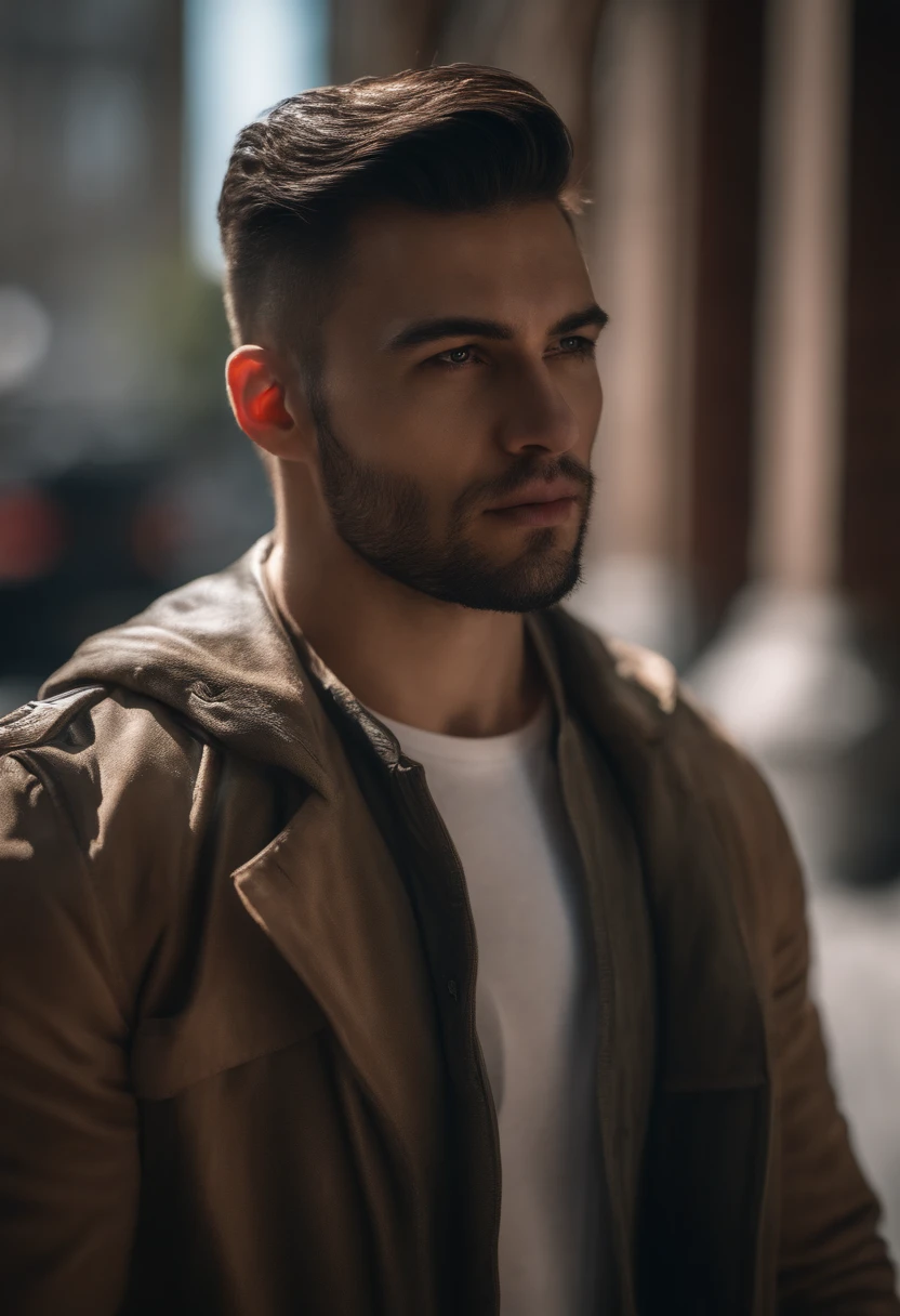 change background cyberpunk handsome bo realistic face 8k ultra realistic