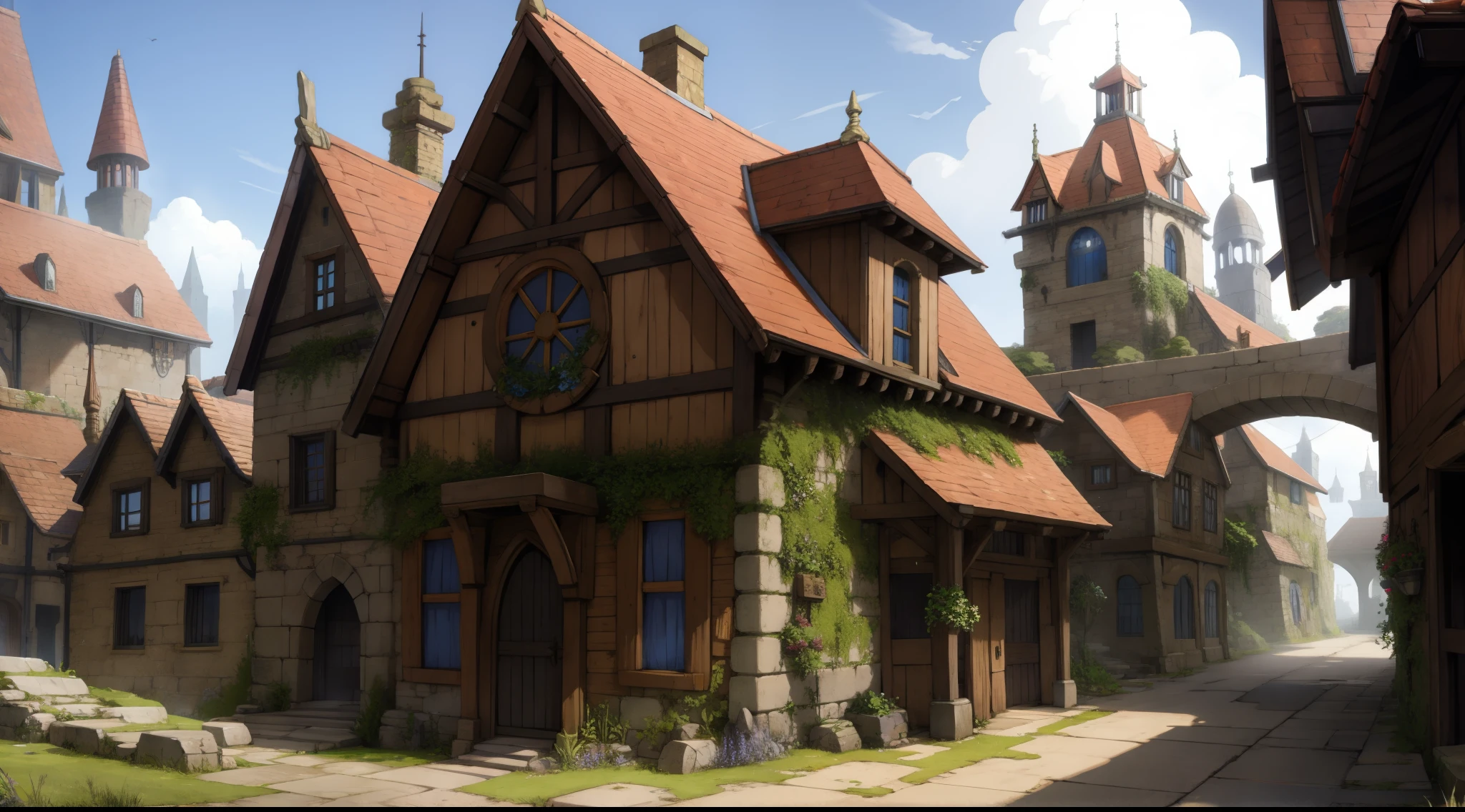 fantasy guild building