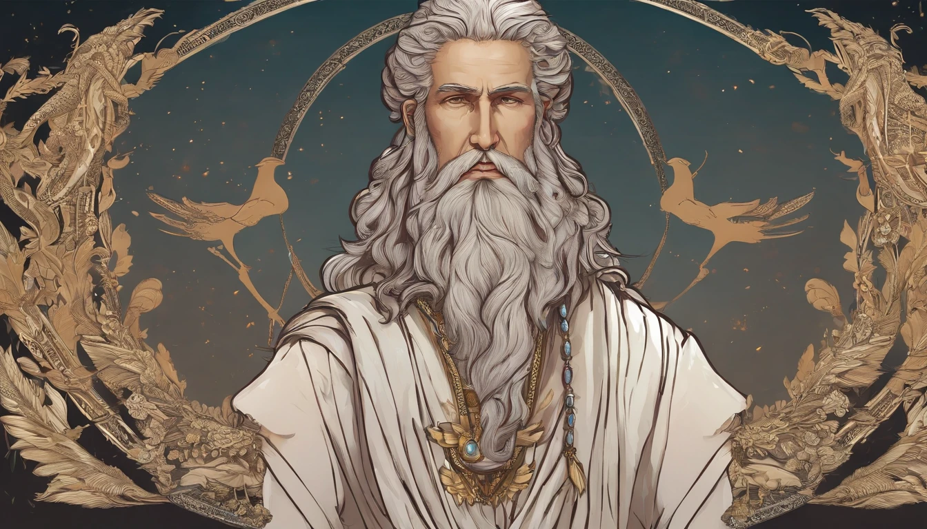 full portrait of zeus wear Greek clothes and hold thunder bolt in his hand, white hair and long beard, highly detailed, ultra detail, studio shoot, cinematic angle, 85mm prime lens, macro lens, iso 100, f/4, canon eos, canon 5d, --quality 100, --s 5000, --stylise 1250, real human skin, vibrant details, hyperrealistic, octane render, 8k, best quality, masterpiece, an extremely delicate and beautiful, extremely detailed ,CG ,unity ,wallpaper, Amazing, finely detail, masterpiece, best quality, official art, extremely detailed CG unity, 8k wallpaper