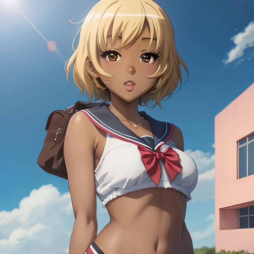 Anime chica colegiala (Brown skin)