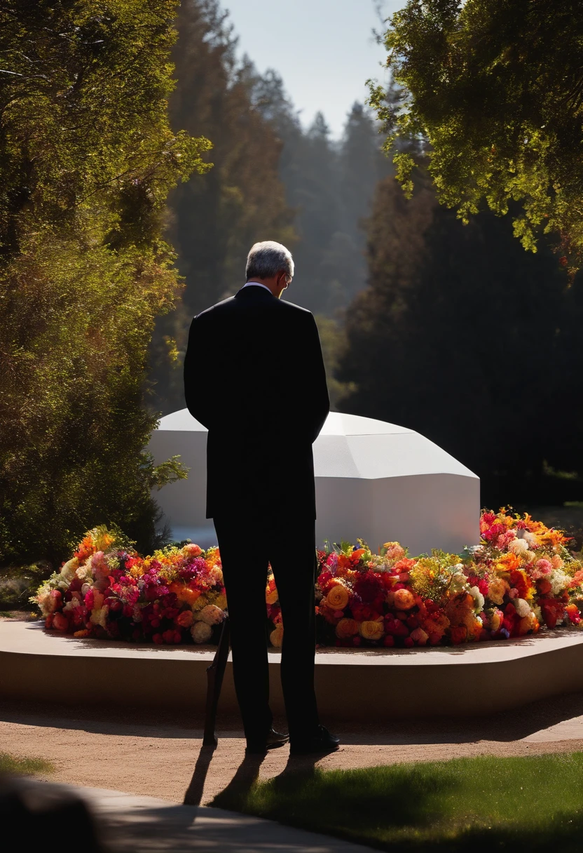 tim cook visiting steve jobs grave crying