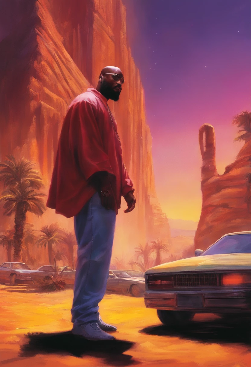 Tupac 1996 with suge knight in las Las Vegas at the crime scene