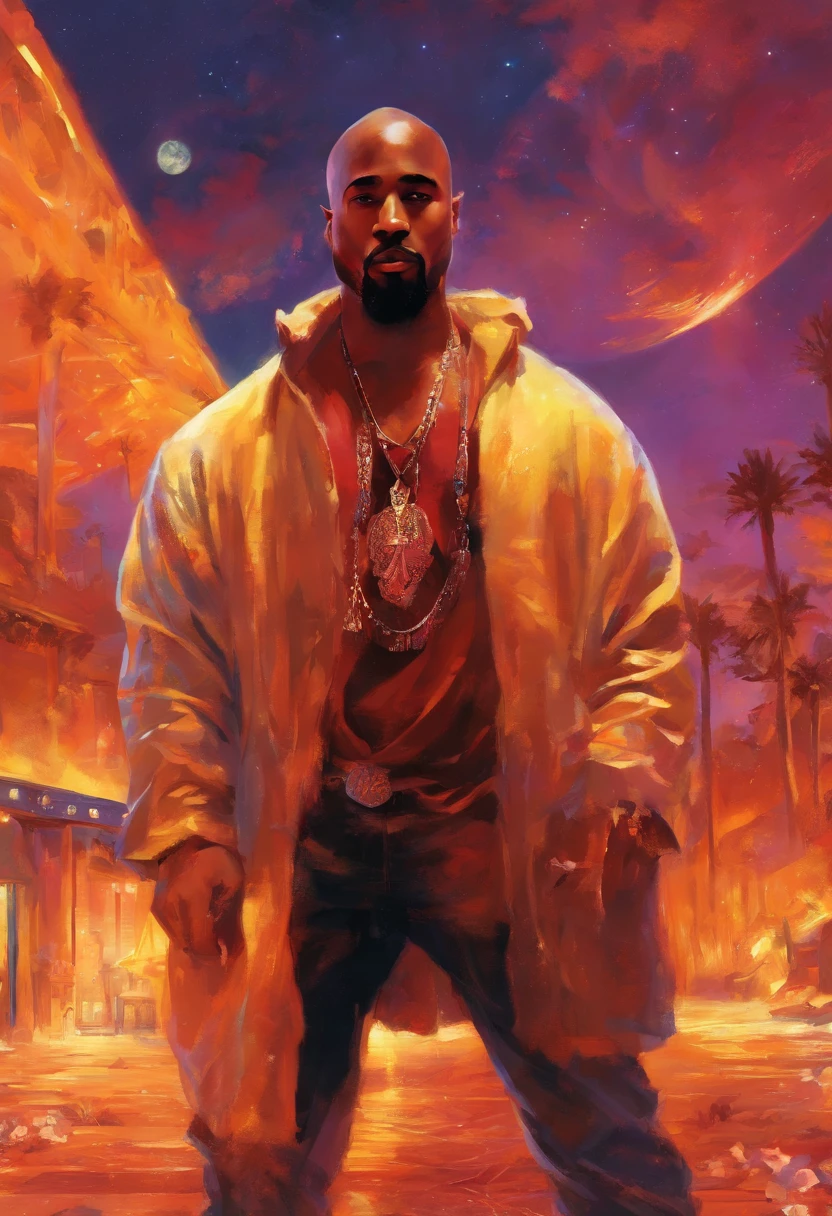 Tupac 1996 with suge knight in las Las Vegas at the crime scene
