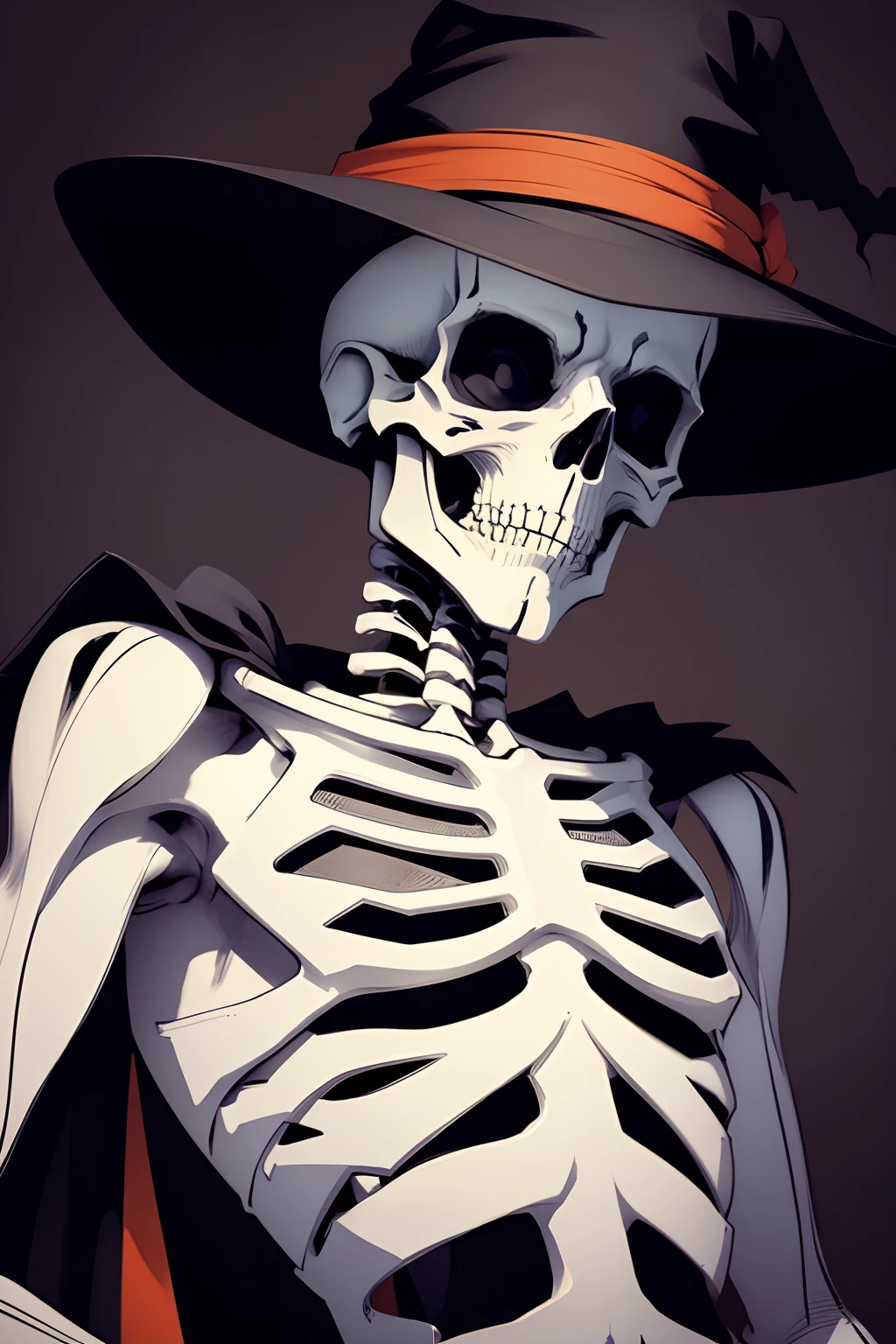 SIMPLE HALLOWEEN MALE THEMED SKELETON LINE ART