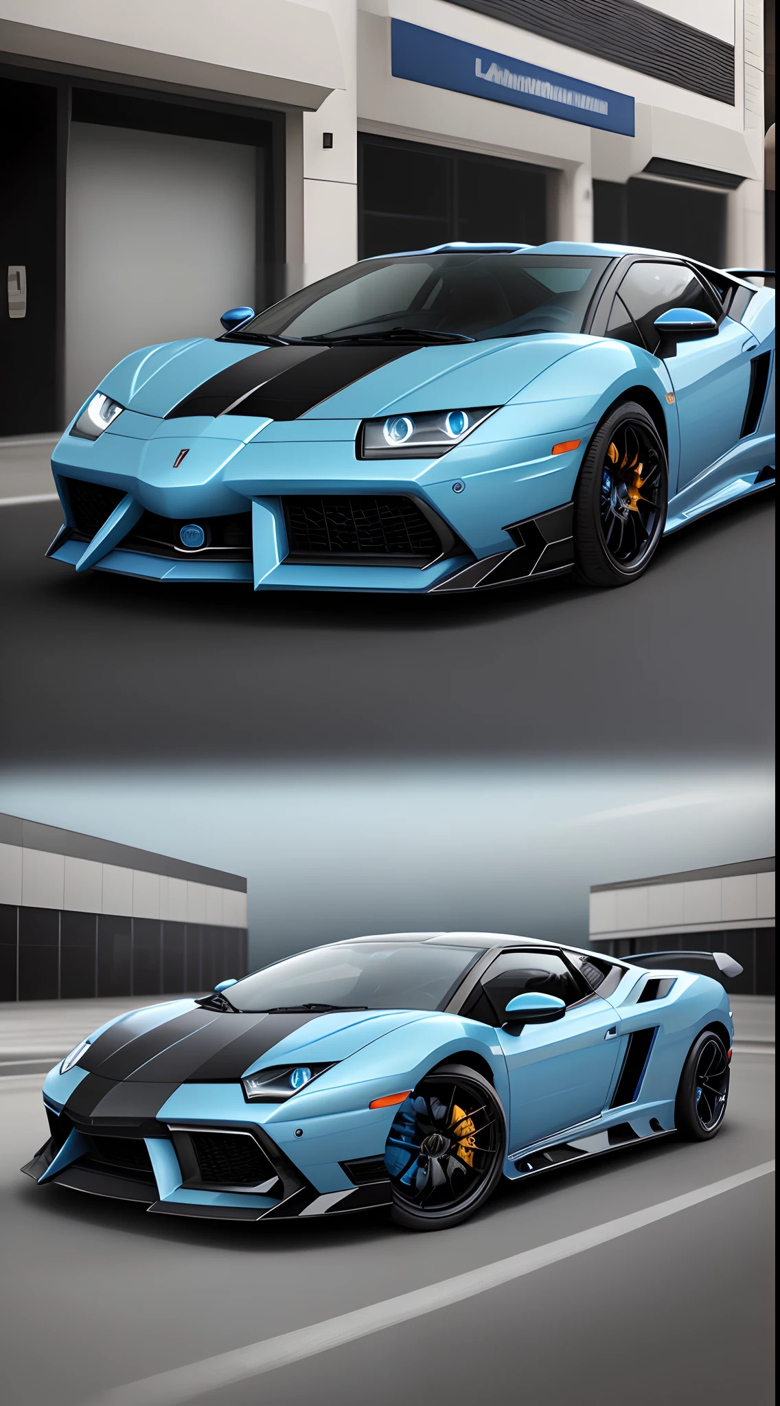 style,lalamborghini,blue,no character,just a car