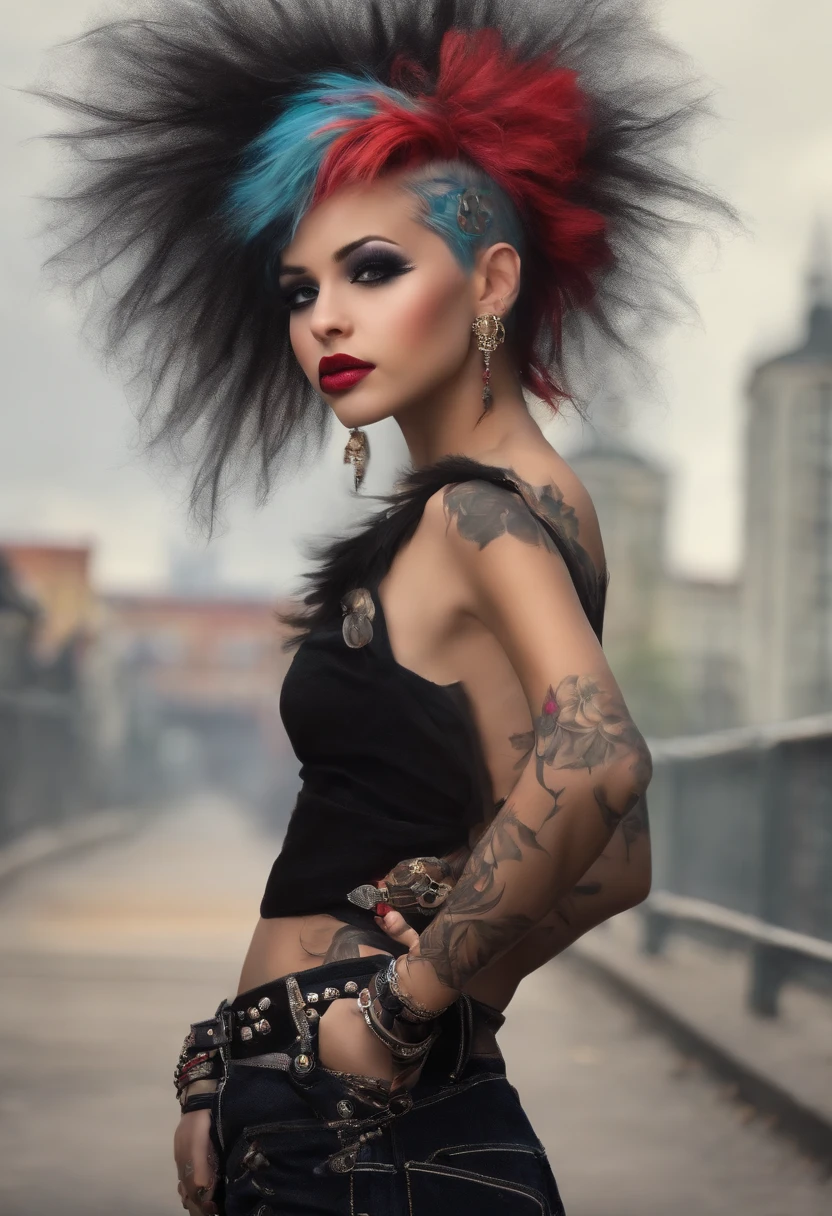 Punk style  girl, nsfw, petite,