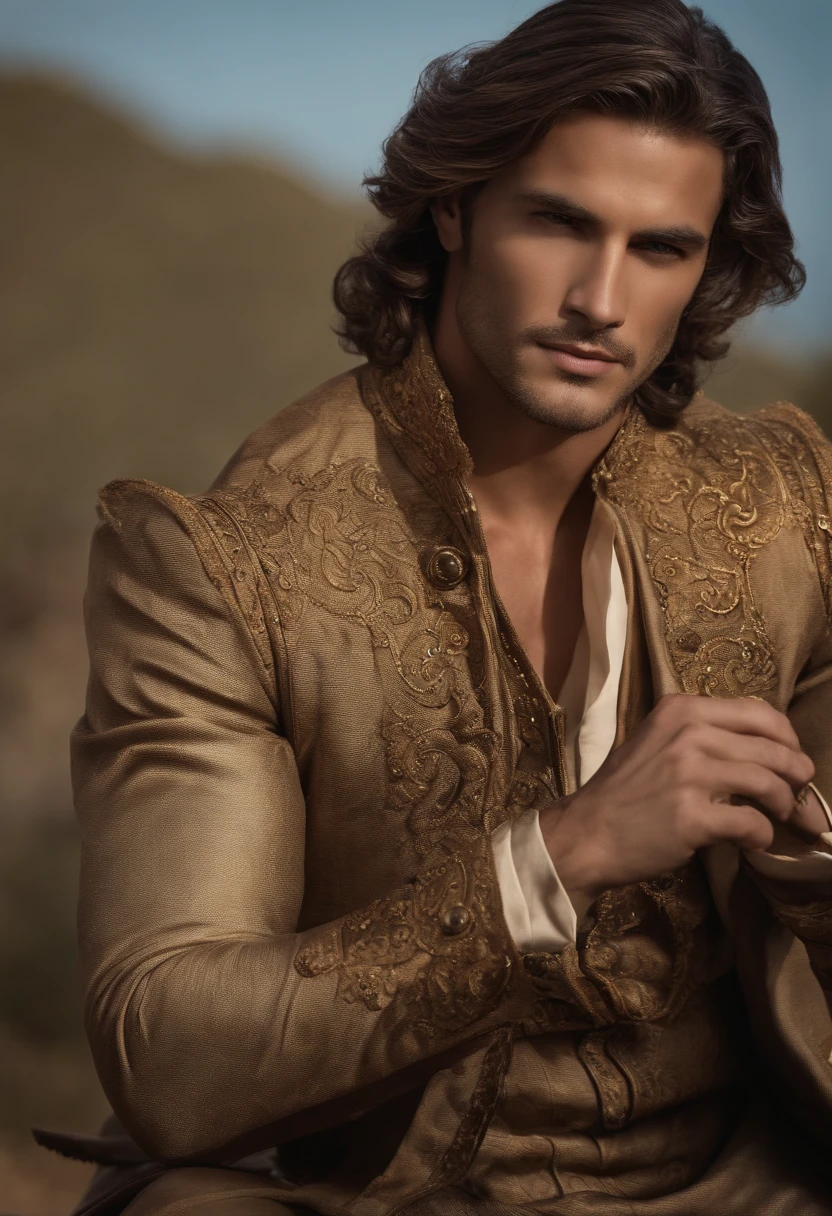 Create a Royal Man Character . This character should be both captivating and realistic, with a personality, motivations and traits that make it memorable for readers. Describe their physical appearance, ses forces et ses faiblesses, Past, as well as the goals or challenges they face. Make sure this character has complex qualities that make them unique and multidimensional, in a way that readers can relate to him and feel invested in his journey."