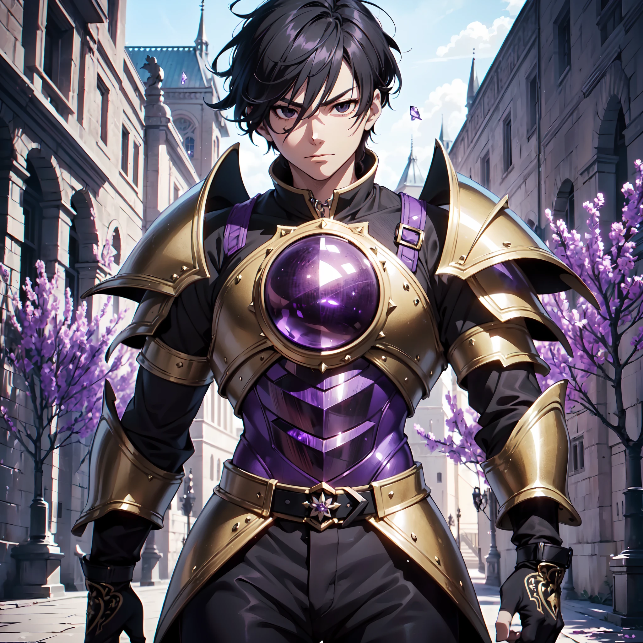 128K Ultra High Definition,
128K Ultra High Quality,
128K Ultra High Resolution,
Best Definition,
Best Quality,
Best Resolution,
Perfectly Detailed,
Perfectly Designed,
Extremely Detailed,
Extremely Designed,
Hyper Detailed,
Hyper Definition,
Hyper Quality,
Hyper Resolution,
Masterpiece,
(((Anime))),
Body Shot,
(((Boy))),
Handsome,
Muscular Body,
(((Black Short Hair))),
(((Black Eyes))),
(((Hyper Detailed & Perfectly Designed With Ultra High Quality Purple Amethyst Assassin Armor))),
(((Inside Of Medieval Royal Palace Background Scenery))),
