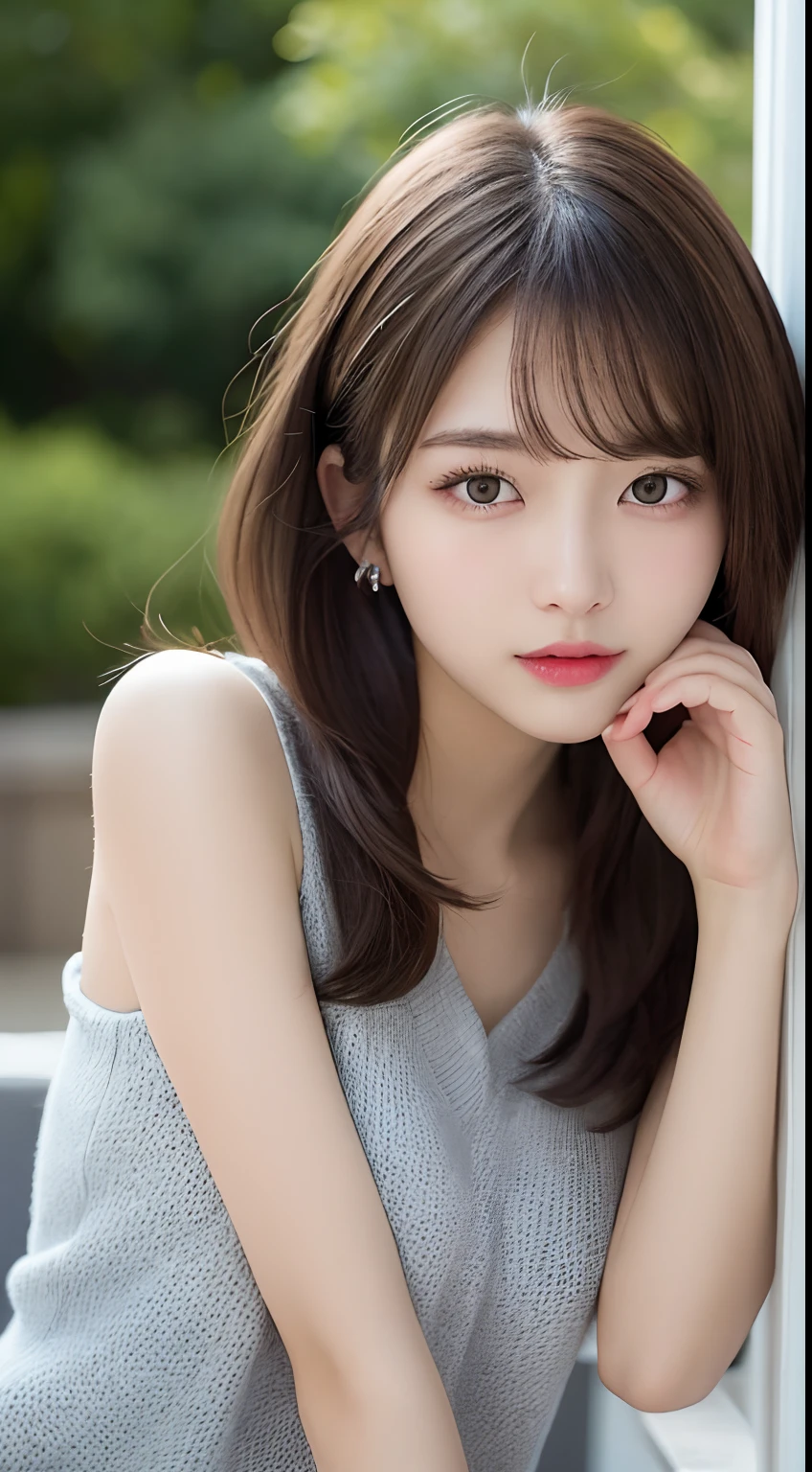 finely detail, hight resolution, hightquality、Perfect dynamic composition, Beautiful detailed eyes, Medium Hair, small tits、Natural Color Lip,Kamimei、Shibuya、20 years girl、1 persons、Transparent skin、Glowing hair、masutepiece, Best Quality, Illustration, Ultra-detailed, finely detail, hight resolution, 8K、The correct state of the human body、Crouch down、pretty pose,dishevled hair,beauty legs,Perfect beautiful face,KPOP Idol Face