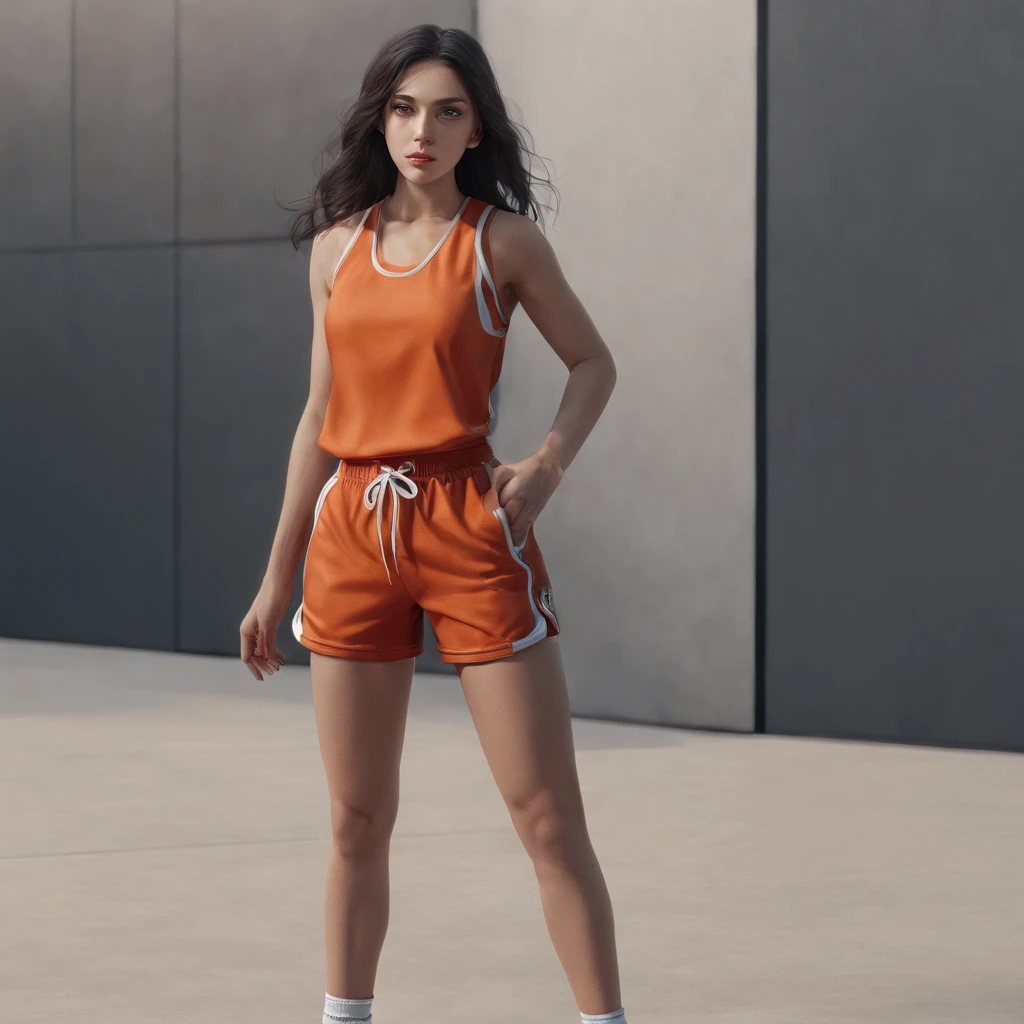 beautiful mature college girl, wearing basketball outfit, in basketball court, ((slim, petite)), photorealistic, photo, masterpiece, realistic, realism, photorealism, high contrast, photorealistic digital art trending on Artstation 8k HD high definition detailed realistic, detailed, skin texture, hyper detailed, realistic skin texture, armature, best quality, ultra high res, (photorealistic:1.4),, high resolution, detailed, raw photo, sharp re, by lee jeffries nikon d850 film stock photograph 4 kodak portra 400 camera f1.6 lens rich colors hyper realistic lifelike texture dramatic lighting unrealengine trending on artstation cinestill 800,