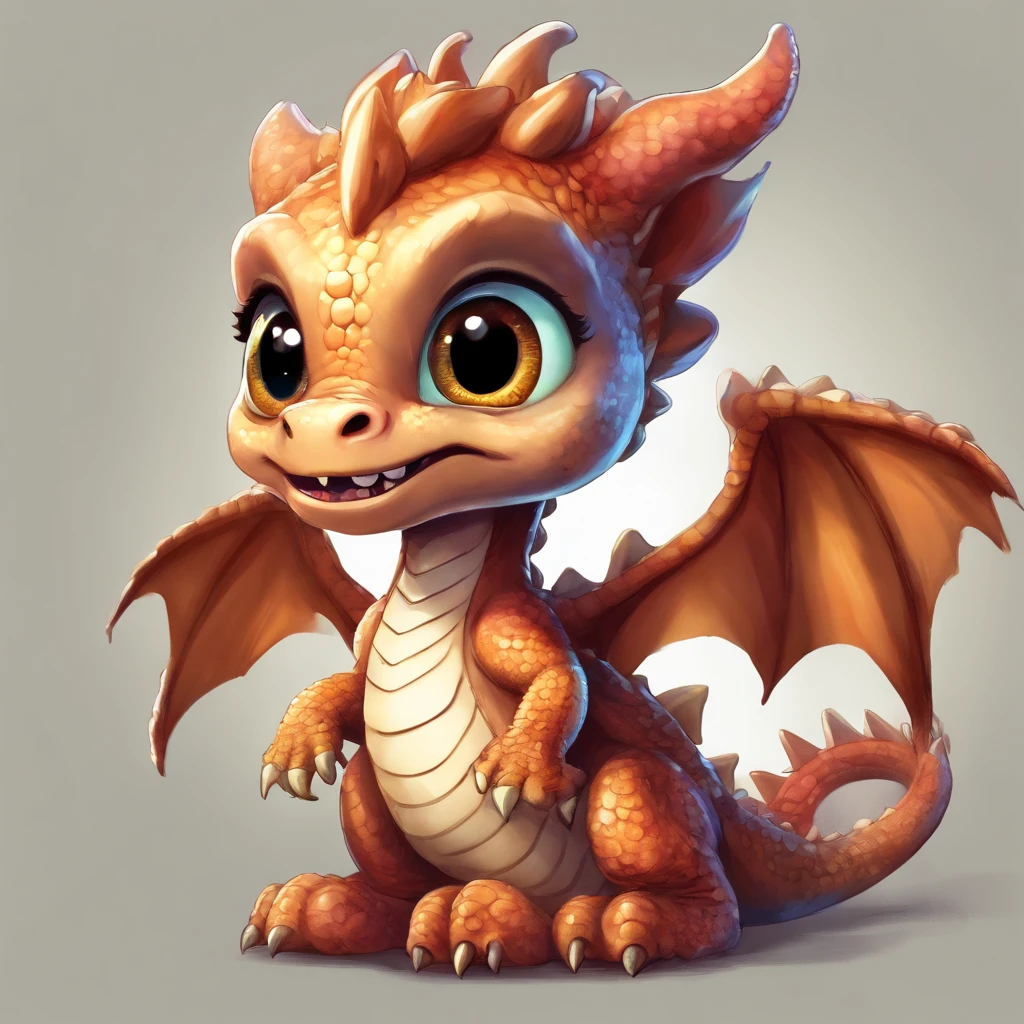 (cute little European Dragon:1.5),character design, sticker design, (cartoon:1.3),(chibi:1.2),(pixar style:1.2),(cute expression:1.1),(big eyes:1.1),(watercolor:1.1),(separated from white background:1.1)