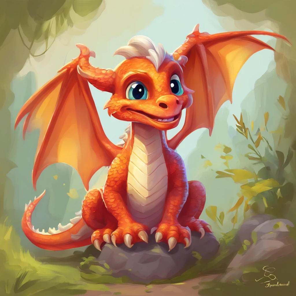 (cute little European Dragon:1.5),character design, sticker design, (cartoon:1.3),(chibi:1.2),(pixar style:1.2),(cute expression:1.1),(big eyes:1.1),(watercolor:1.1),(separated from white background:1.1)