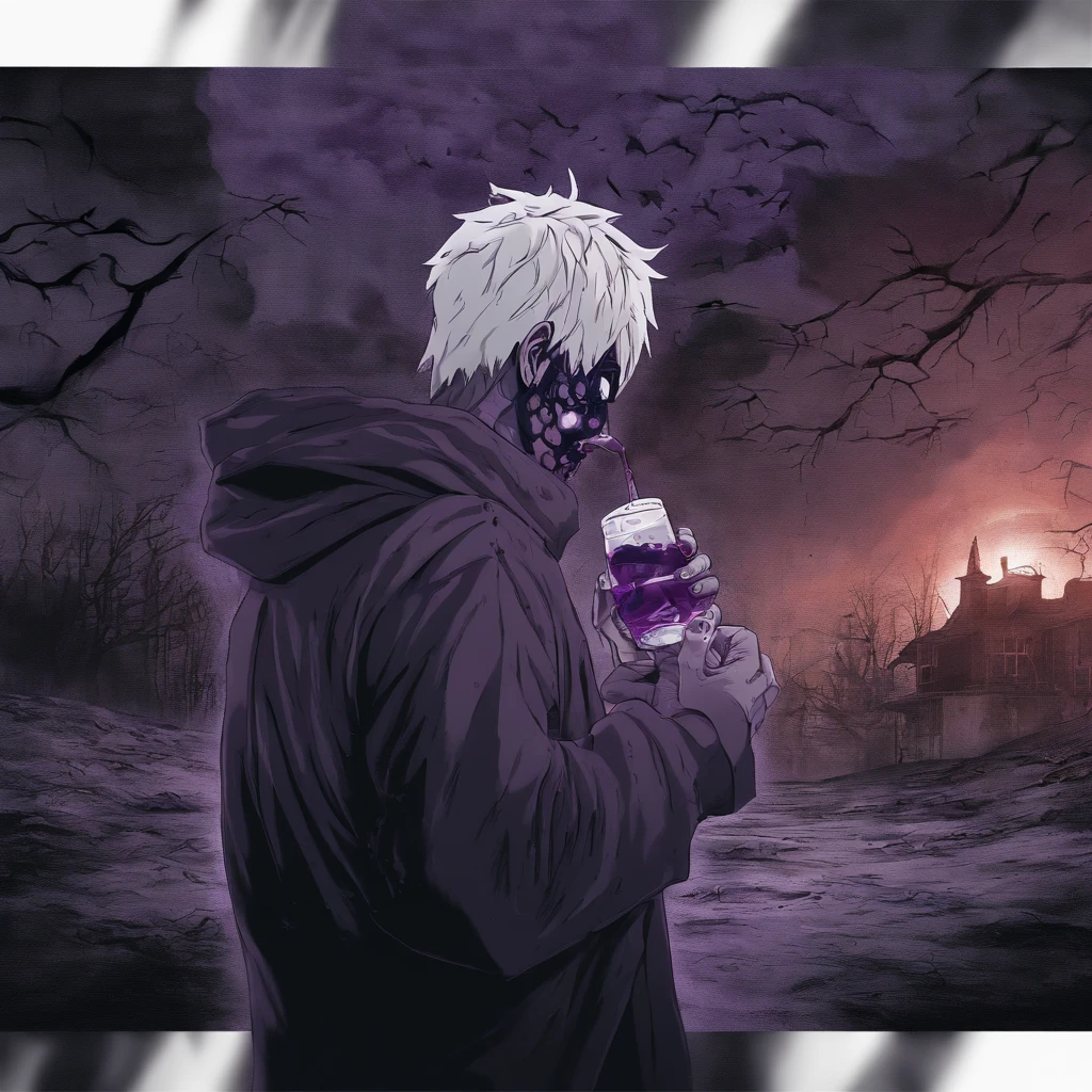 boruto uzumaki drinking purple sprite