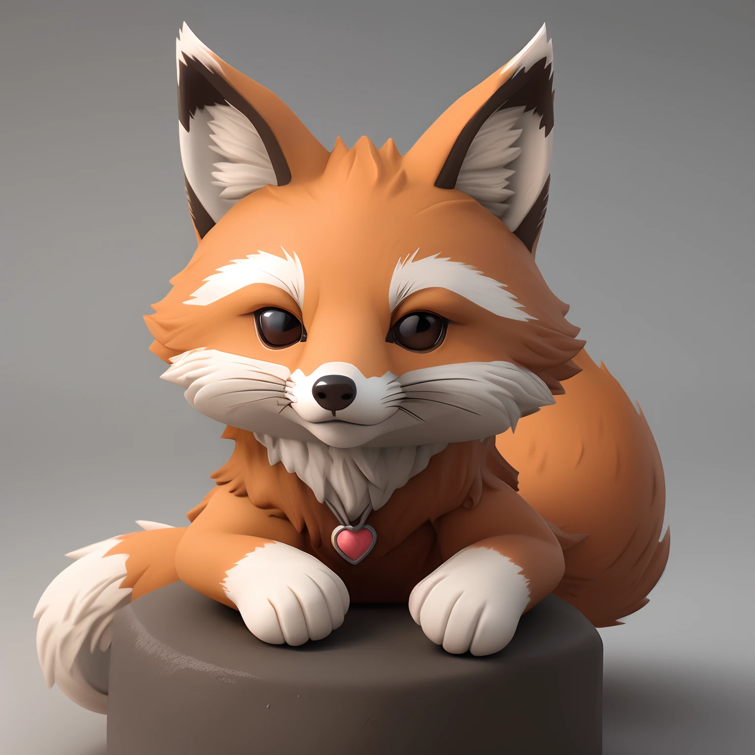 Tiny cute isometric Fox emoji, soft smooth lighting, with soft pastel colors, 3d icon clay render, 120mm lens, 3d blender render, trending on polycount, modular constructivism, Orange background, physically based rendering, centered, bipedal, anthro
