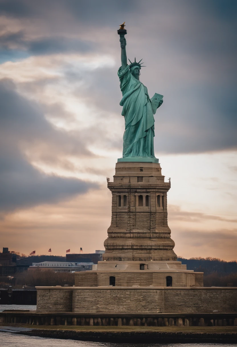 statue of liberty　Horses are running(a closeup) dyv[wg