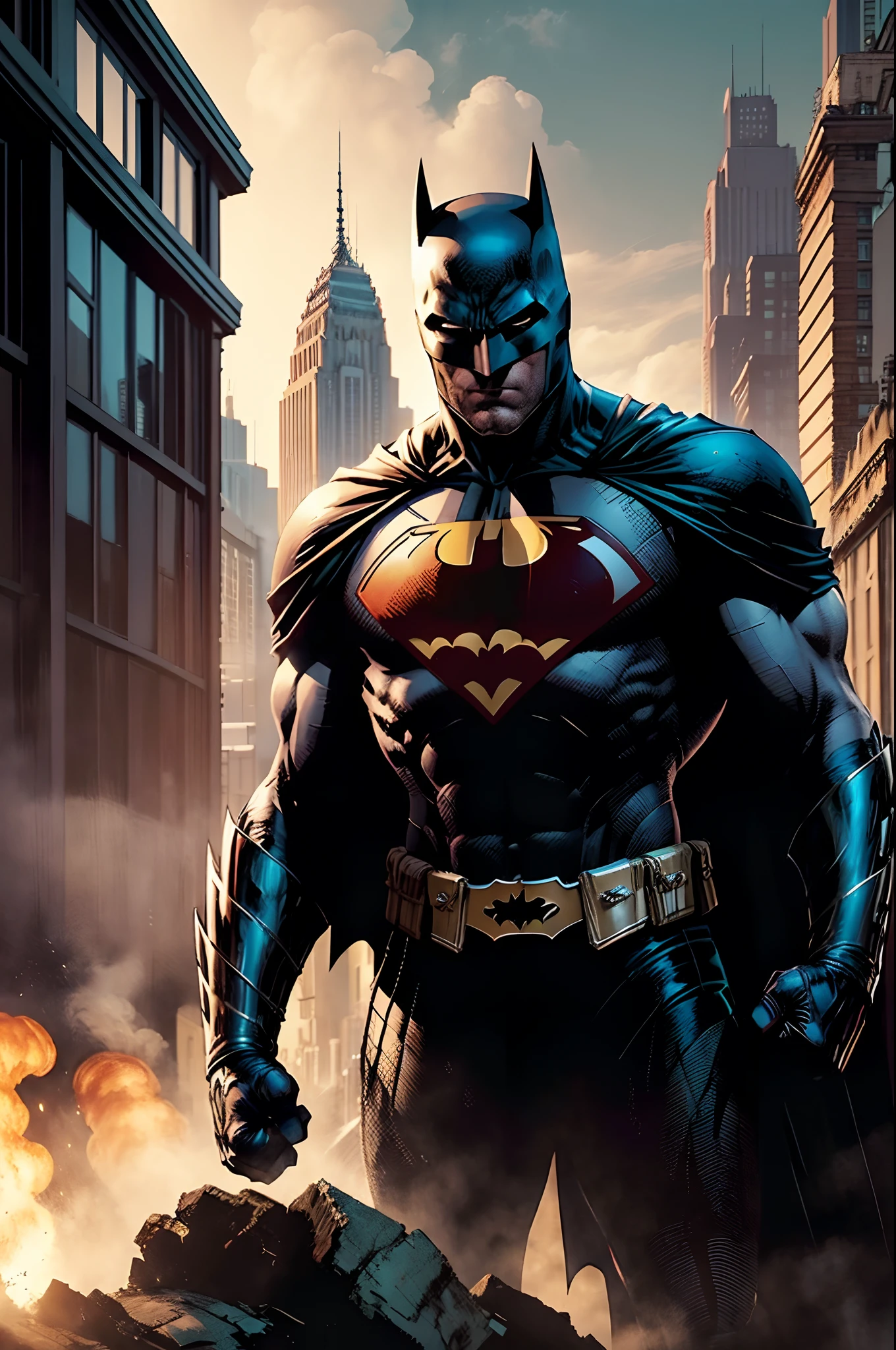En la oscuridad de la noche, Gotham City is under threat from an enemy like never before: Extraterrestres. Seres de otro mundo han invadido la ciudad, sembrando el caos y el miedo entre sus habitantes. Police are overwhelmed, y el Comisionado Gordon sabe que solo hay una persona que puede enfrentar esta amenaza: el Caballero de la Noche, Batman.
Batman, el vigilante enmascarado, He embarks on a mission to uncover the truth behind this alien invasion and stop it.. Utilizando sus habilidades detectivescas y su vasta fortuna, Bruce Wayne investiga a fondo la fuente de la amenaza. Descubre que los extraterrestres tienen un motivo: they are looking for a powerful technology that could destroy the Earth.
With its iconic armor and strategic intelligence, Batman faces hordes of aliens on the streets of Gotham. Sin embargo, These beings are not like any enemy you have faced before.. They are stronger, faster and technologically advanced. Batman lucha valientemente, pero se da cuenta de que necesita ayuda.
In your search for allies, Batman contacta a la Liga de la Justicia, reuniting heroes like Superman, Wonder Woman and Flash to join the fight against alien invaders. Juntos, forman un frente unido para detener esta