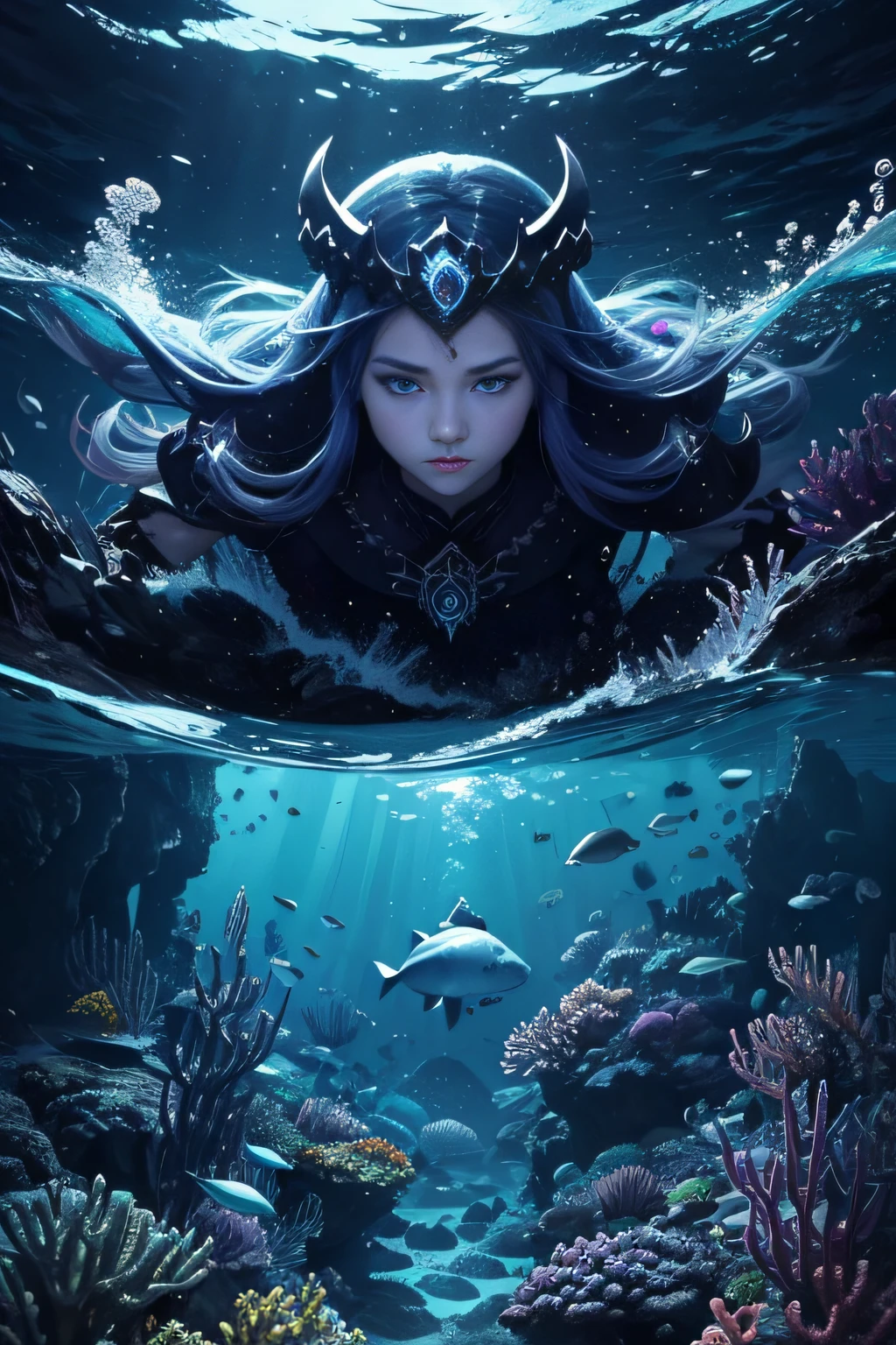 abyssal,Undersea Kingdom,Epic reality,4K Ultra HD, 超高分辨率, (Photorealistic: 1.4), Best quality,tmasterpiece,(pastel colour:1.2)