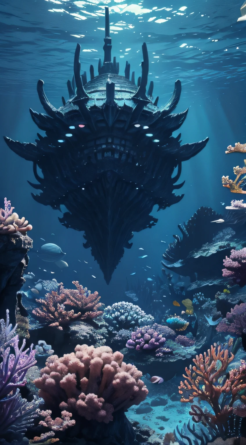 abyssal,Undersea Kingdom,Epic reality,4K Ultra HD, 超高分辨率, (Photorealistic: 1.4), Best quality,tmasterpiece,(pastel colour:1.2)