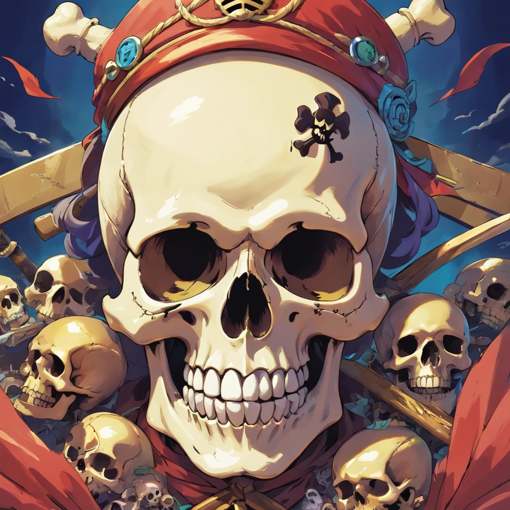 skull face, PFP, pirate skull