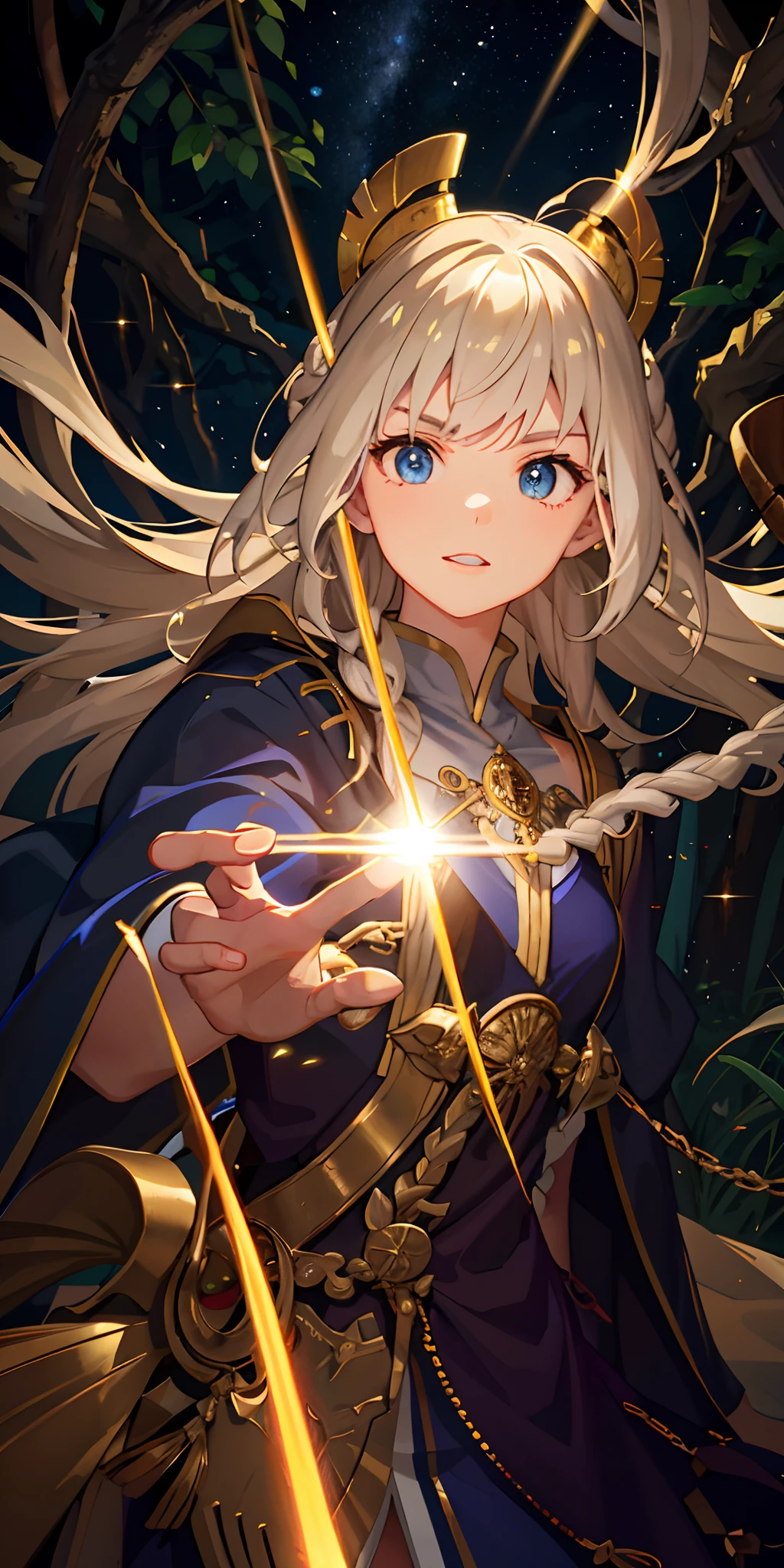 Gripping the staff