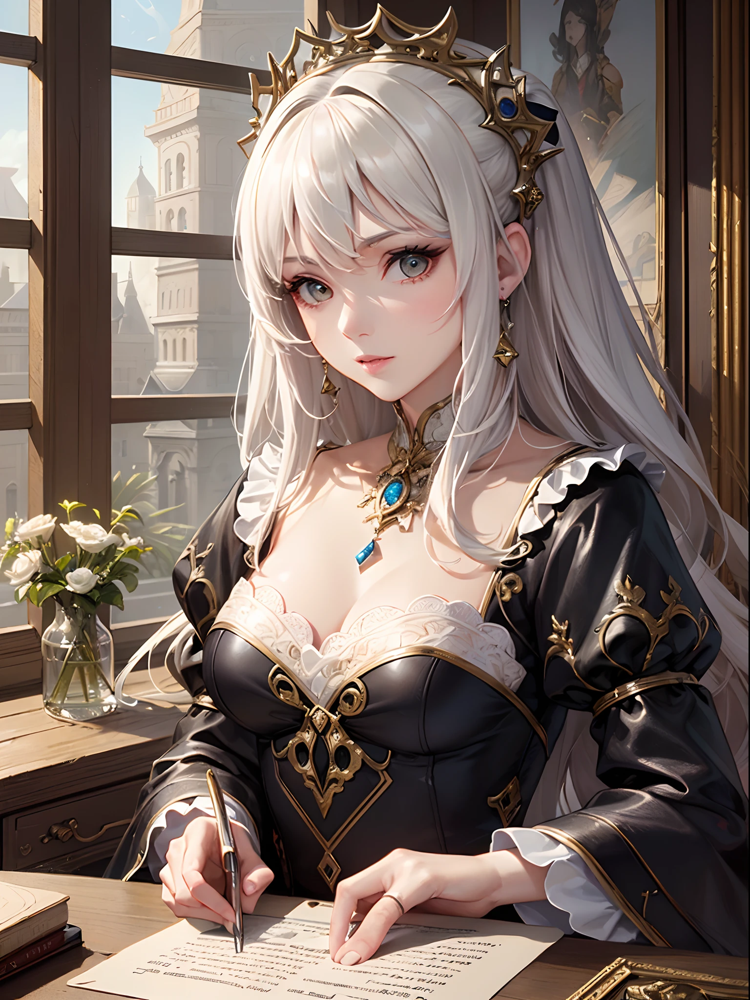 hot sexy queen in a castle arrogant nature