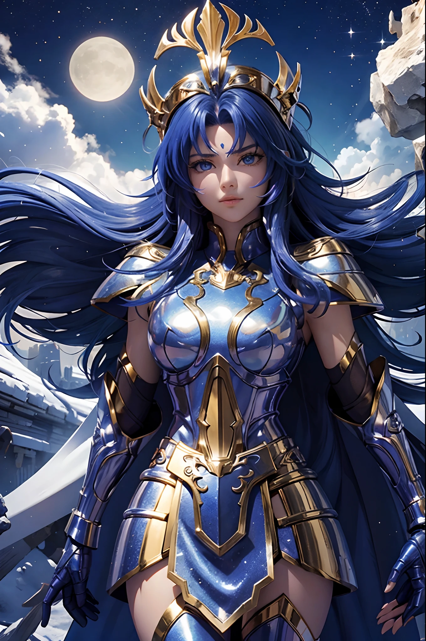 Dos mujeres con armadura de saint seiya gemini posando para una foto, , Hermosas gemelas Sci - Fi, Dos hermosas chicas pechos muy grandes y cola grande muslos hechizantes cuerpo completo y cola grande Ojos azules y cara extremadamente detallados,hermosos ojos ultra 4k detallados, profesional,