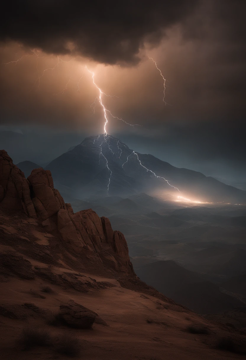 crie um prompt para criar imagens ilustrando Deus descendo no monte Sinal, quero imagen ultra realista e em 4k
"Imagine an epic, ultra-realistic scene in 4K: Deus desce do Monte Sinai em meio a uma tempestade impressionante. The mountain is covered in lightning and dark clouds as lightning lights up the sky. God is surrounded by a divine aura, with flowing white beards and eyes that radiate wisdom and power. Its majestic figure slowly descends towards the earth, com um manto que parece feito de estrelas cintilantes. As he descends, The surrounding landscape is bathed in a heavenly light, And the people below look on with reverence and admiration."