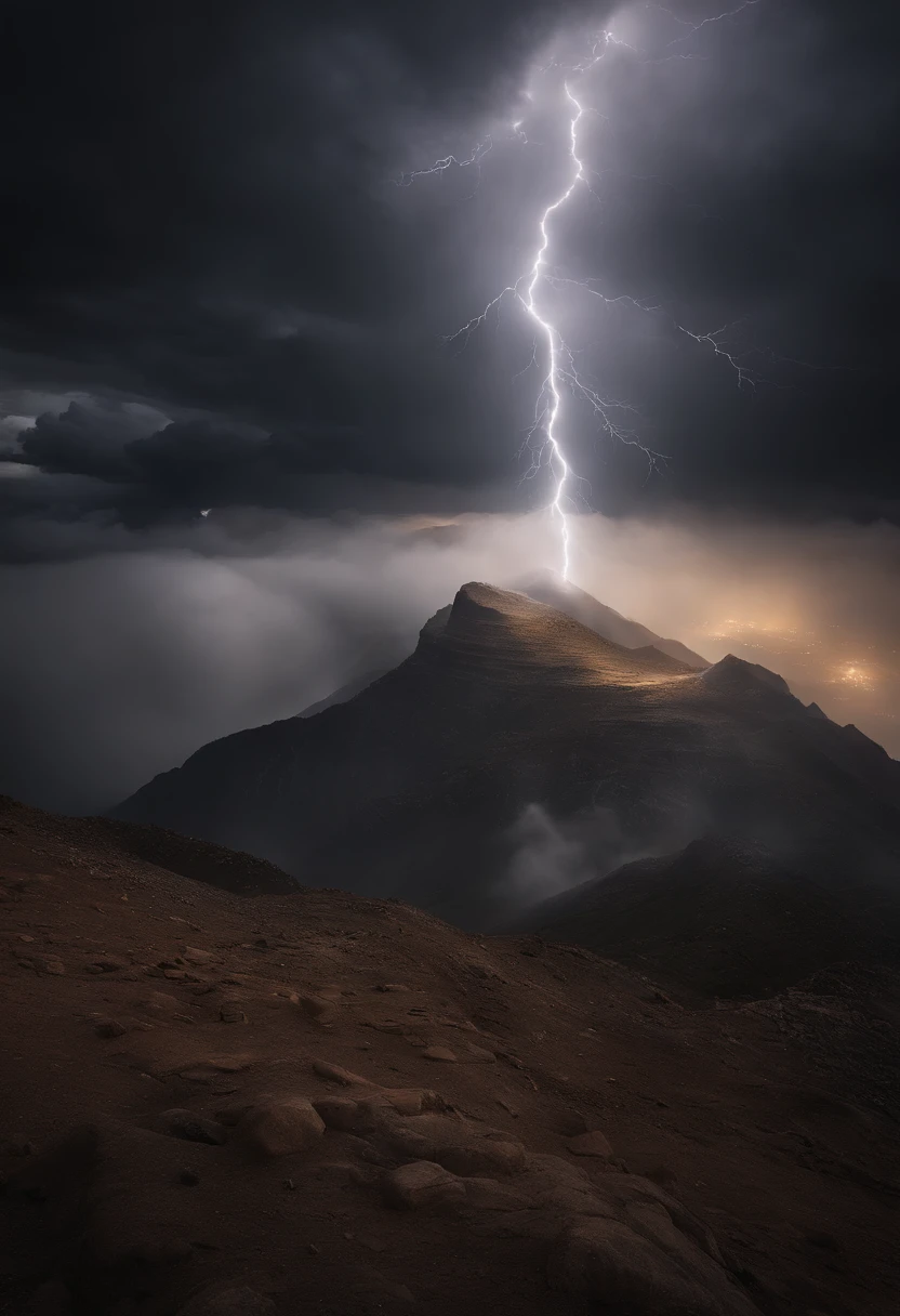 close-up over shoulder, beautiful eclecticism, nude big woman, Bright, Fancy, high-fashion, lightning, portrait, illusory landscape, Fiery Sunset, range of colors, standing on the edge of ancient ruins, at the rising of the earth, starry sky in front of the sky, astral photography --v 6.0