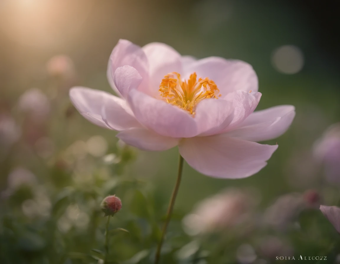 /Imaginez Prompt: photo couleur de: "Une fleur avec le nom koro"
A flower of exquisite beauty, Delicate and elegant. Its petals are pale pink, presque translucide, with delicate pops of white and purple that gently fade towards the ends. Each petal is finely veined, Create a soft and delicate texture to the eye. At the heart of the flower, A majestic pistil emerges, with purple stamens that contrast beautifully with the color of the petals.
The environment that surrounds this flower is imbued with tranquility and serenity. Elle pousse dans un jardin luxuriant, surrounded by vibrant vegetation and bright green foliage. The sun's rays filter through the branches of the trees, Create plays of light and shadow that add a magical touch to the scene.
The photo exudes a peaceful and calming atmosphere. On ressent une certaine douceur et un sentiment de calme en observant cette fleur. It evokes emotions of purity, of delicacy and timeless beauty. You can almost feel the light breeze caressing the petals and hear the gentle birdsong mingling with the silence of nature.
The photo was taken with a medium format camera, le Pentax 645z, utilisant un film couleur Kodak Portra 400. The photographer opted for a macro lens to capture all the subtle details of the flower.. The focus has been painstakingly adjusted to highlight the beauty of the flower and create a blurring effect on the background, mettant ainsi en valeur la fleur dans toute sa splendeur.
Administration: David Lynch, Wes Anderson, Sofia Coppola
Filmmakers: Emmanuel Lubezki, Roger Deakins, Hoyte van Hoytema
Photographes: Annie Leibovitz, Steve McCurry, Richard Avedon
Stylistes: Alexandre McQueen, coco Chanel, Vivienne Westwood
—c 10 —ar 2:3