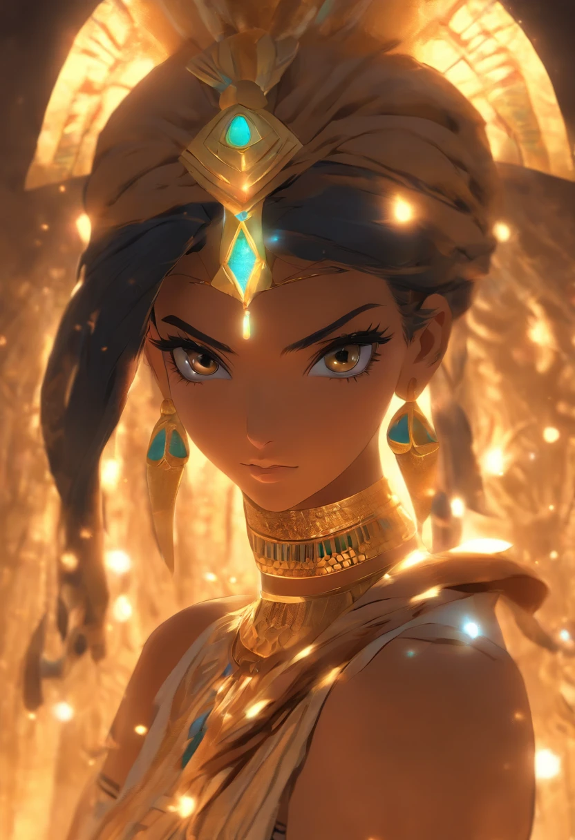 (((NUT))) best quality, ultra-high resolution, 4K detailed CG, master piece, woman, Goddess of the night, night, Egyptian clothing, EGYPTIAN mythology, desert, aesthetic, ((full body)), standing, Beautiful image, centered