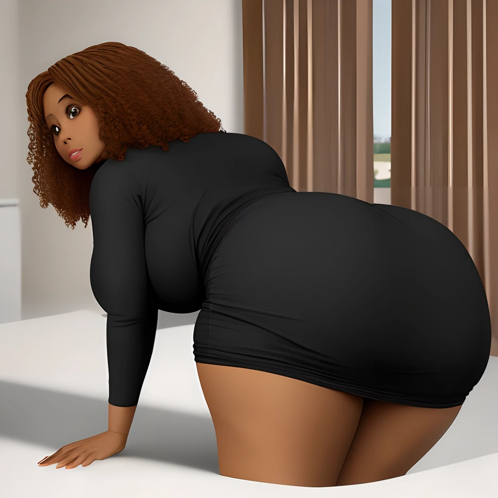 Realistic black 
 mom big boobs big butt
