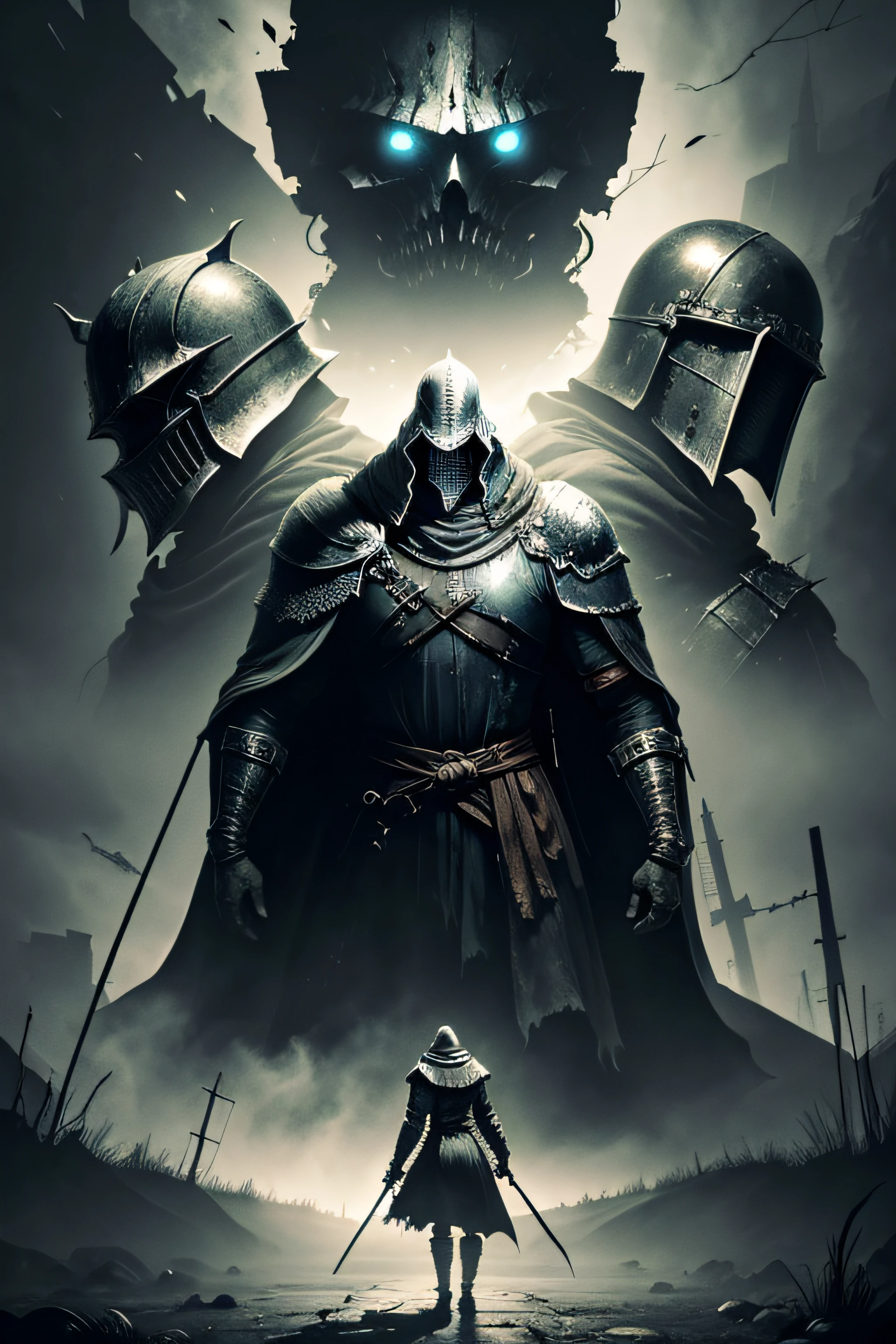Dark souls poster retro