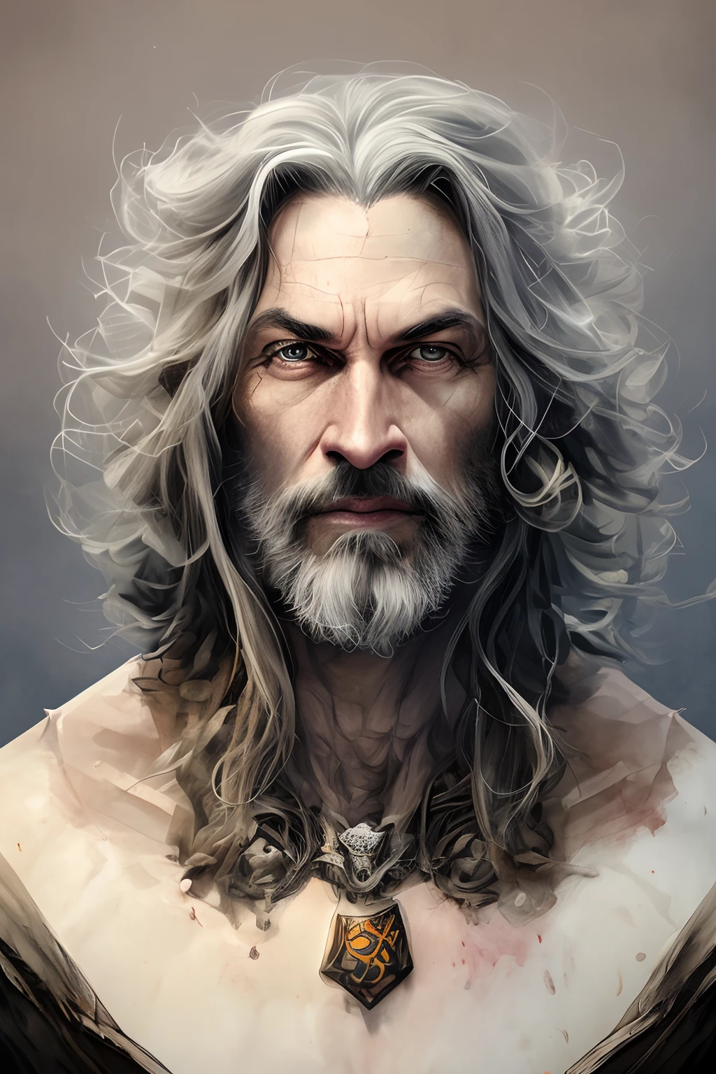 Full potrait of Rugged muscular zeus greek god of lightening, anime version,full long white hair highly intricate detailed, light and shadow effects, intricate, highly detailed, digital painting, art station, concept art, smooth, sharp focus, illustration, advanced digital anime art, atmospheric lighting, detailed face, 8 k, hq, artstation, by makoto shinkai, stanley artgerm lau, wlop, rossdraws ”,glowing eye like a thunder