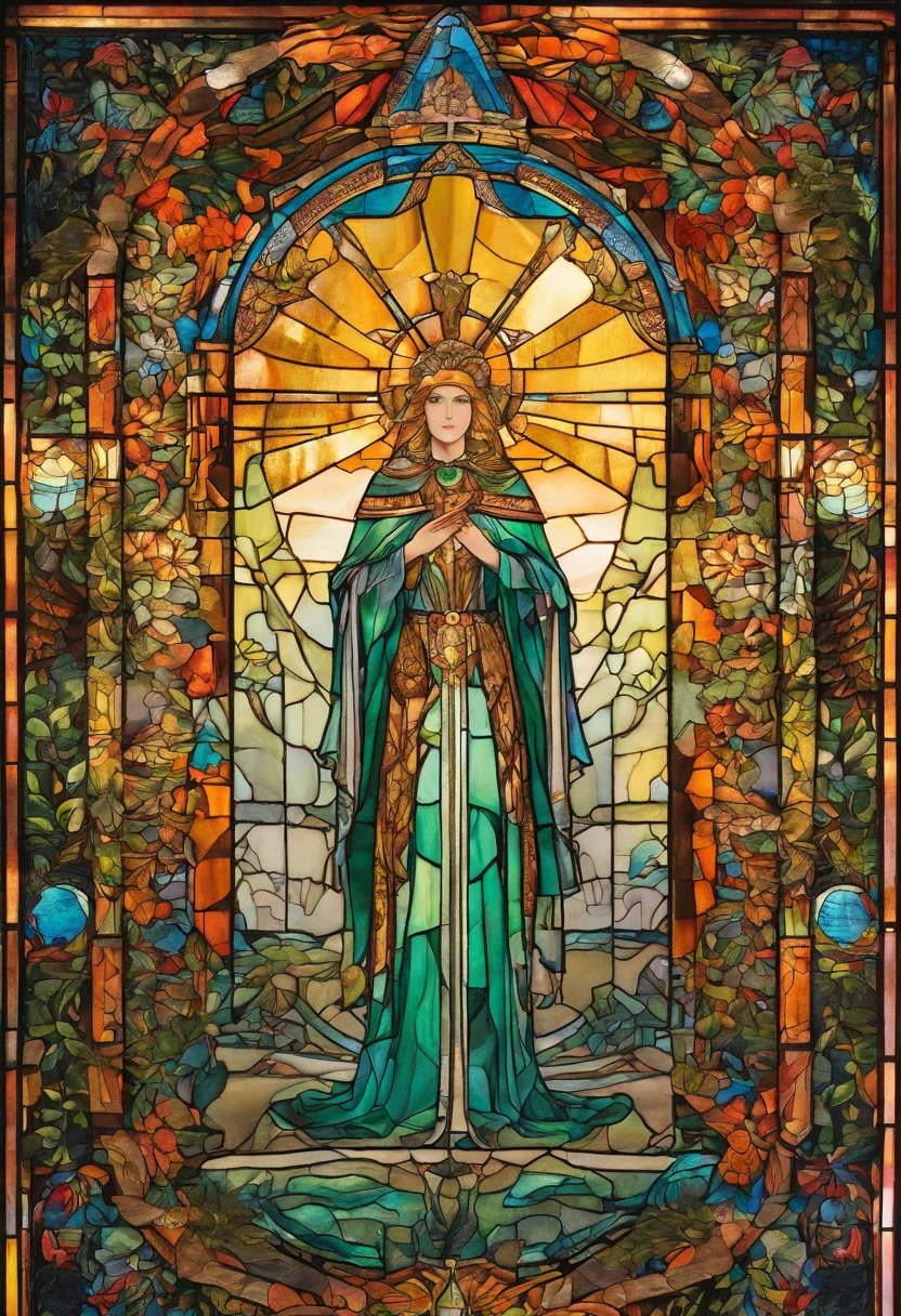 Embroidery of a Prophecy of the Five Kingdoms,Presumption, olhar forte,Hawk, equiretangular 360, rei da floresta , arte por Michael Hutter . fotografia 35mm, Film, Bokeh, profissional, 4k, altamente detalhado