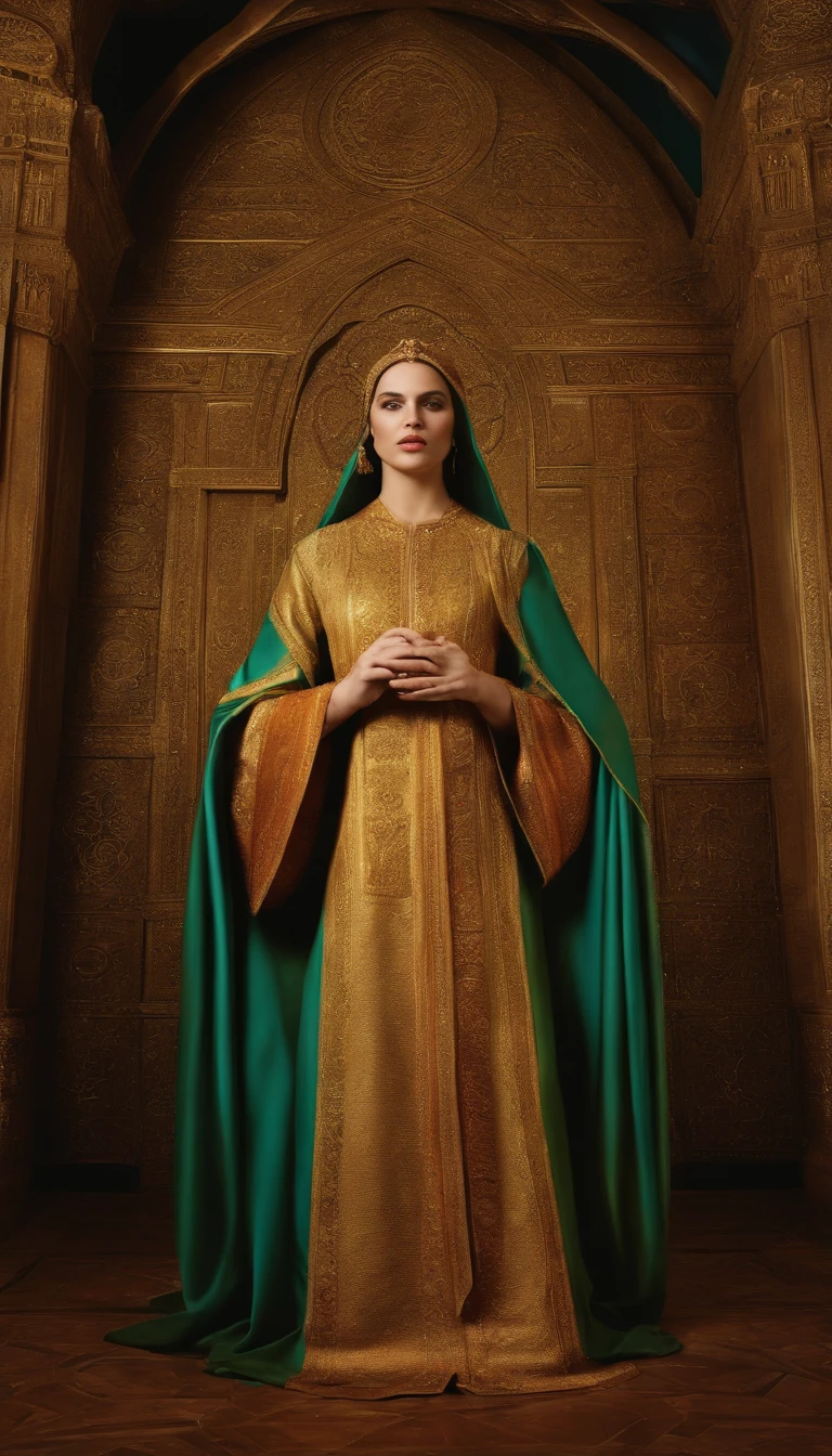 O REI DAVI, roupas compridas, Religion, Ultra fotorrealismo, Rosto detalhado, cidade antiga, Luz Divina, aura sagrada, Sacred symbols, serene expression, texturas realistas, master part:1.2, foco nítido, cores vibrantes