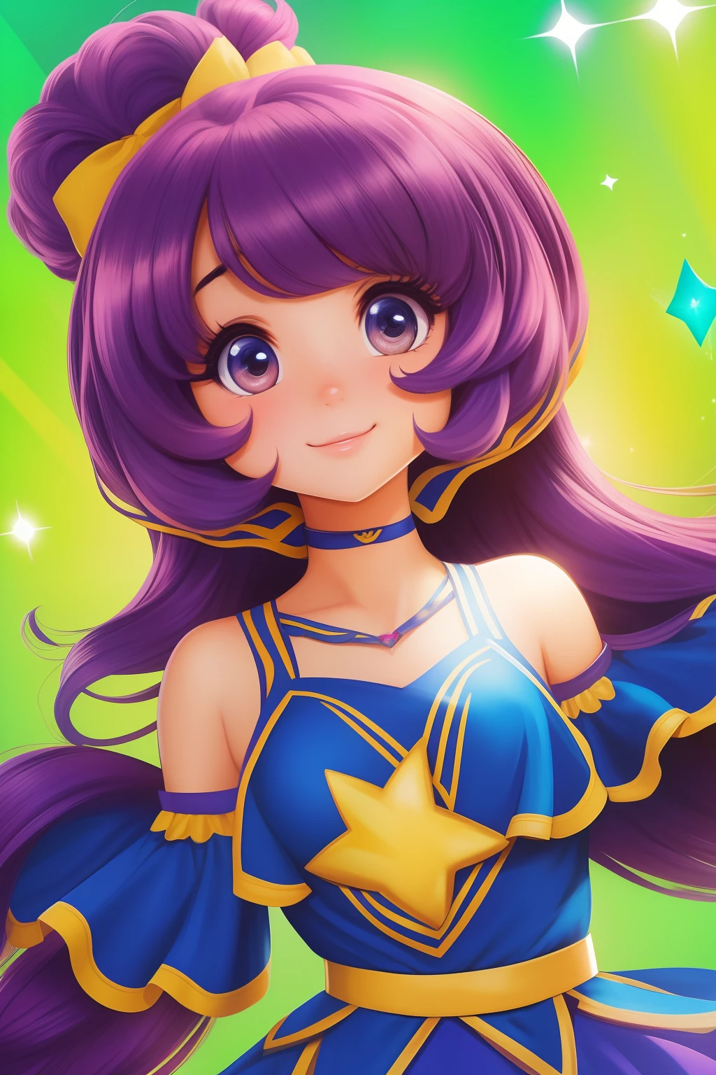 Arte inspirada Jphn Buscema,cheeleader,sorrisinho,Leading Crowd,Cheerleader uniform, (((master part))), (((best quality))), ((ultra-detalhado)), (illustration), ((um extremamente delicado e bonito)),(Bokeh,blurry background),(Melhor sombra), 1girl,Calcinha Branca, cabelos pretos, cabelos longos, kawaii,fofo,, brilho Destaque Spot nos olhos, foco no personagem,head tilt,