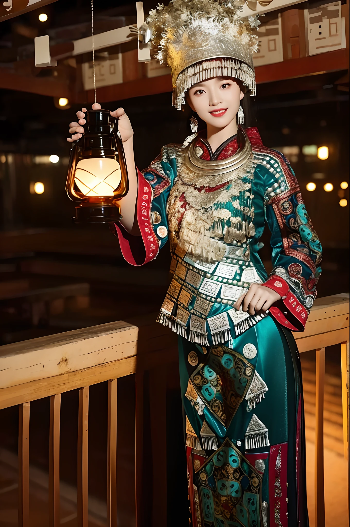 Best quality at best,超高分辨率,offical wallpaper,(Fidelity:1.4),(1girll),(18-year-old girl),Slim,Detailed face,beautidful eyes,(ssmile:0.6),looking at viewert,(火焰,exteriors,boisterous)非常详细的 CG 统一 8k 壁纸,light in face,cinmatic lighting,Yi,Exquisite gold and silver jewelry , Red, Black clothes,full bodyesbian,tmasterpiece,hyper realisitc,32K,非常详细的 CG 统一 8k 壁纸,Best quality at best