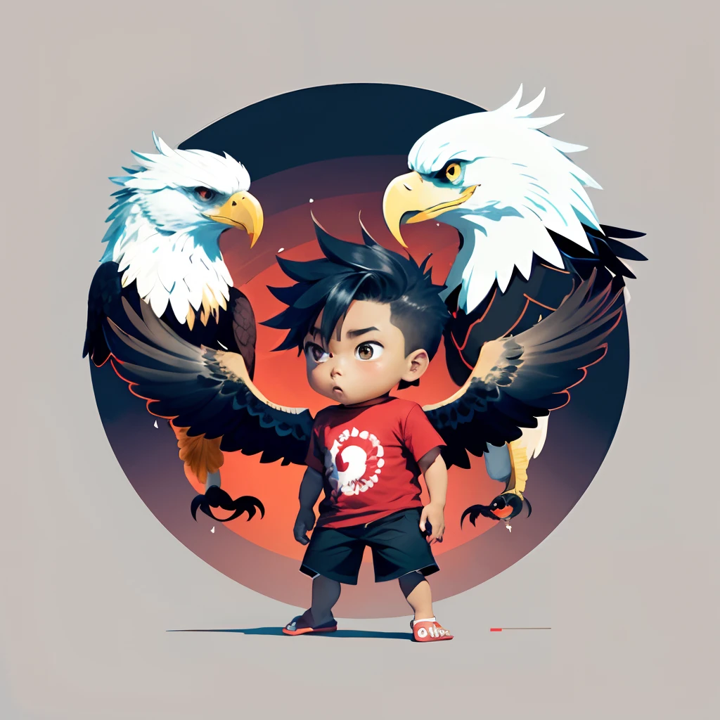 Anime bonito chibi baby boy, Pele morena escura, Roupas ninja cinza, wear sandals, cara de sarda, lua. minimalist logo, vector art illustration of an eagle, sharp design, monochrome red color, dark magic splash, tetradic pastel colors, vector 3d Studio Ghibli, Watercolor--v 5.2
minimalist logo
vector art illustration of an eagle
sharp design
Monochromatic red color
dark magic splash
tetradic pastel colors
vector 3d
Studio Ghibli
Watercolor
--v 5.2
Categorias: Animais, artistic, Desenho, Design de camiseta, Estampas, illustration, Vetor