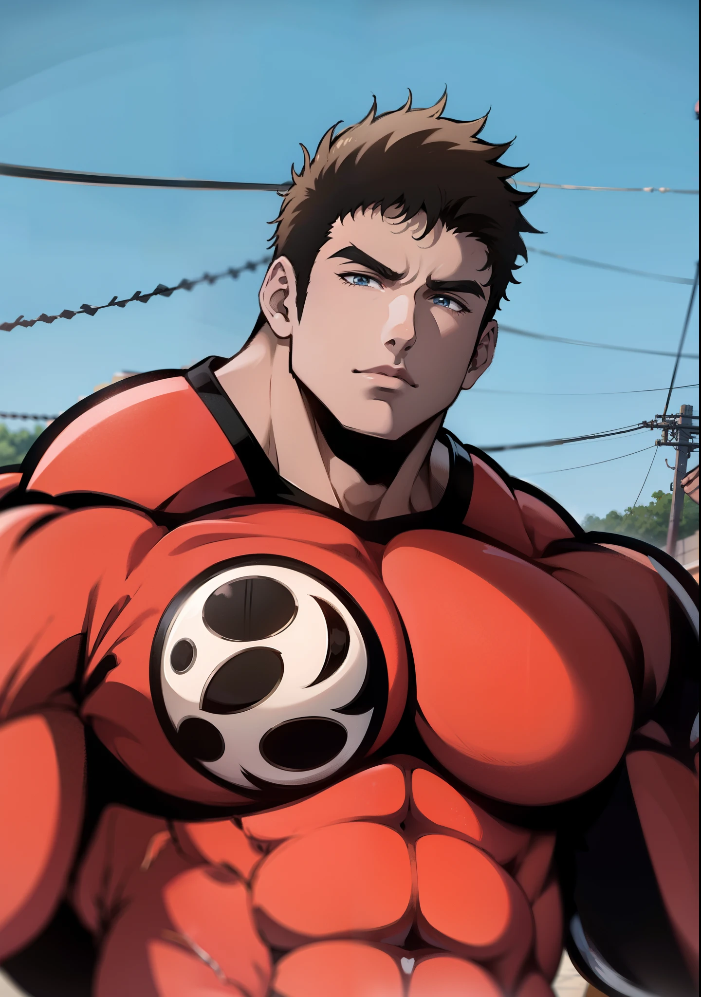 Gere uma imagem arte de estilo anime de um homem.