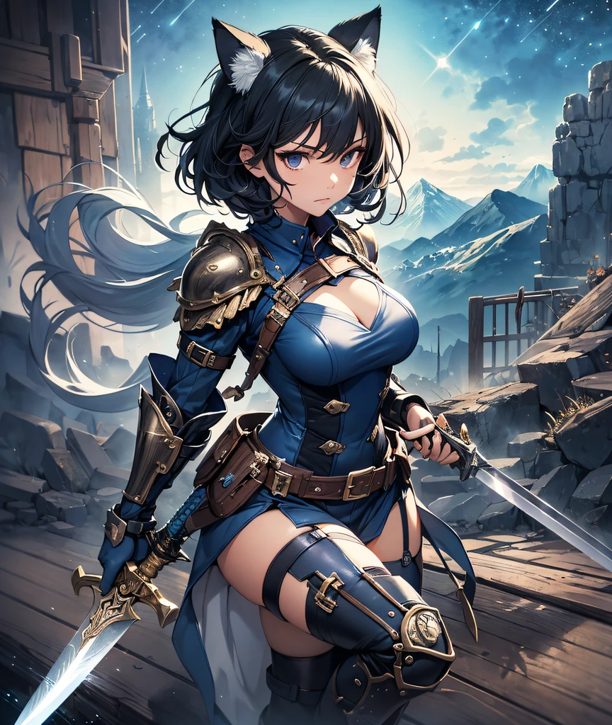 {{{masterpiece}}}, {{{best quality}}}, {{ultra-detailed}}, {illustration}, {{an extremely delicate and beautiful}},yo,onepiece nami,very famous idol,cute girl,frown face, 16k,8k,4k, realism, soft focus, portrait,full body,(holding a huge sword:1.3),(full plate armor:1.2),(fantasy landscape:1.1),dynamic pause,(bottomless:1.4),(beast attacking:1.5)