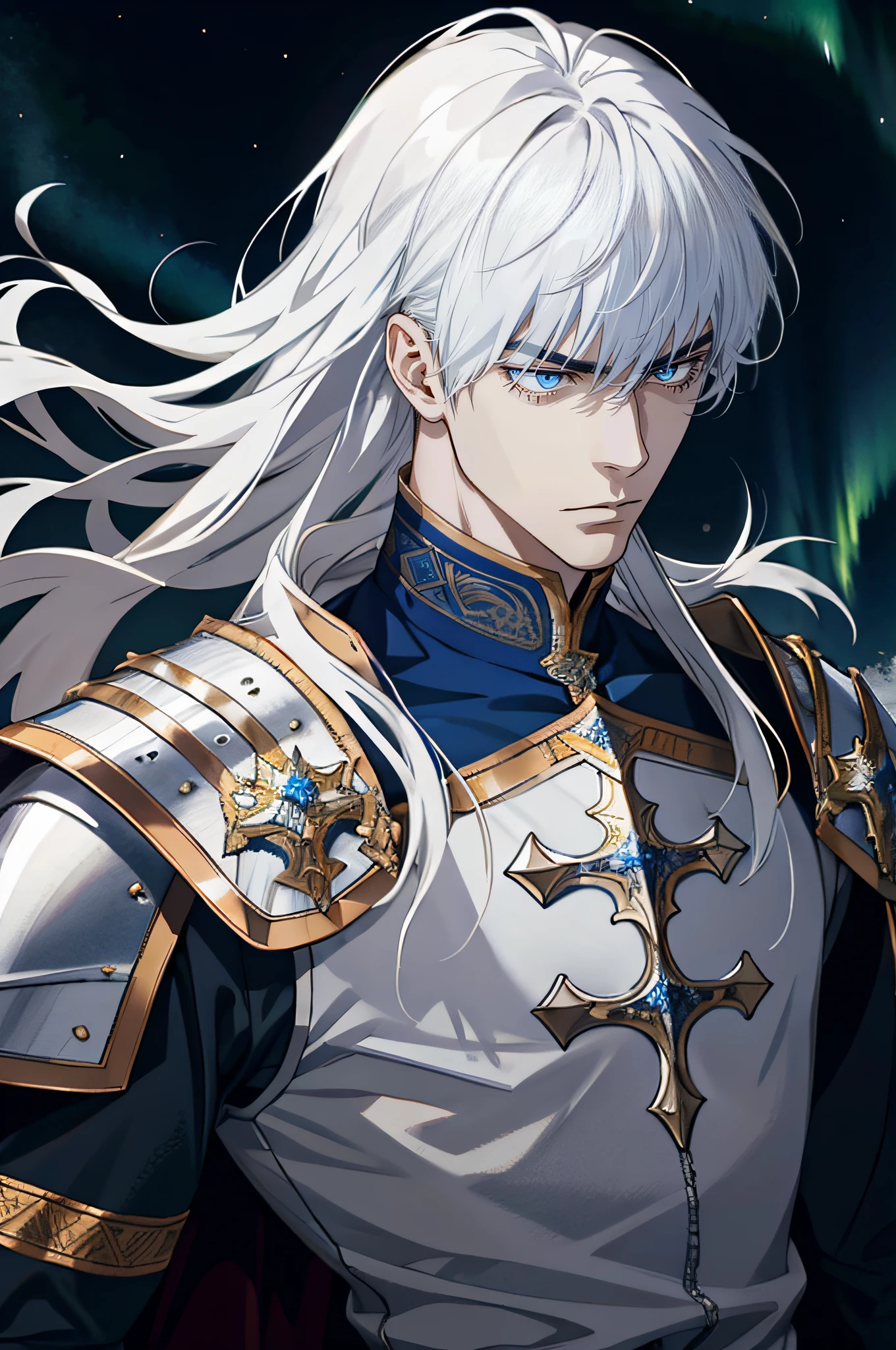 detailed male face, realistic anime eyes, bad mood face, arrogant, no emotions