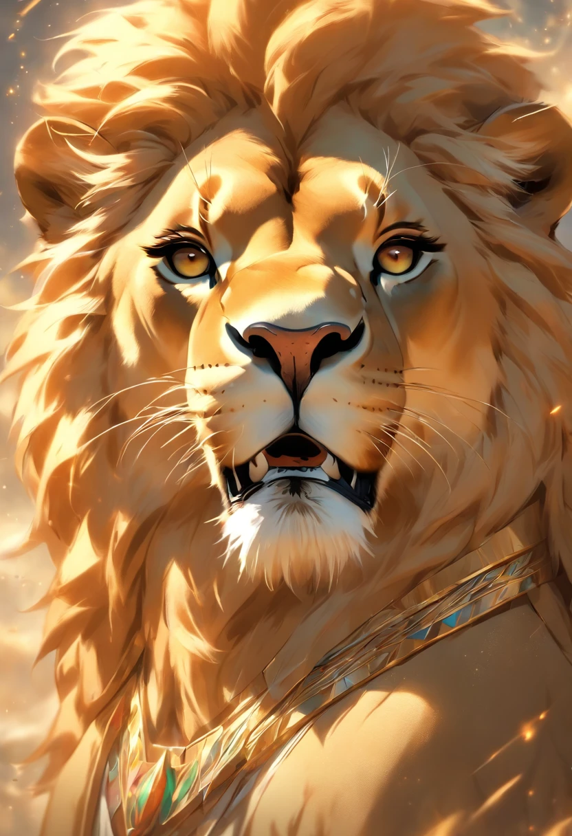 (((lioness head))) best quality, ultra-high resolution, 4K detailed CG, master piece, Egyptian mythology,SEKHMET, feline head ,standing pose, Egyptian clothing, ((full body)), aesthetics, Beautiful image, centered on the screen, standing pose