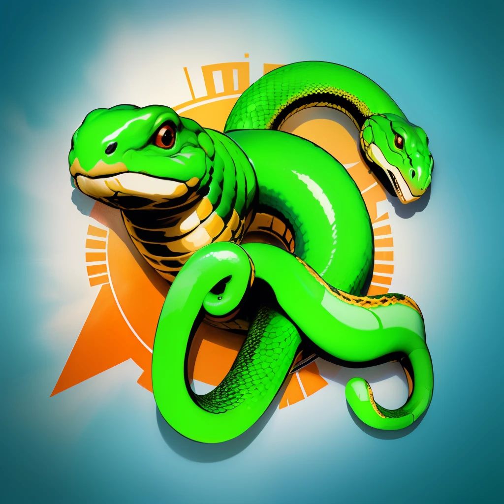 TMT logo with a snake