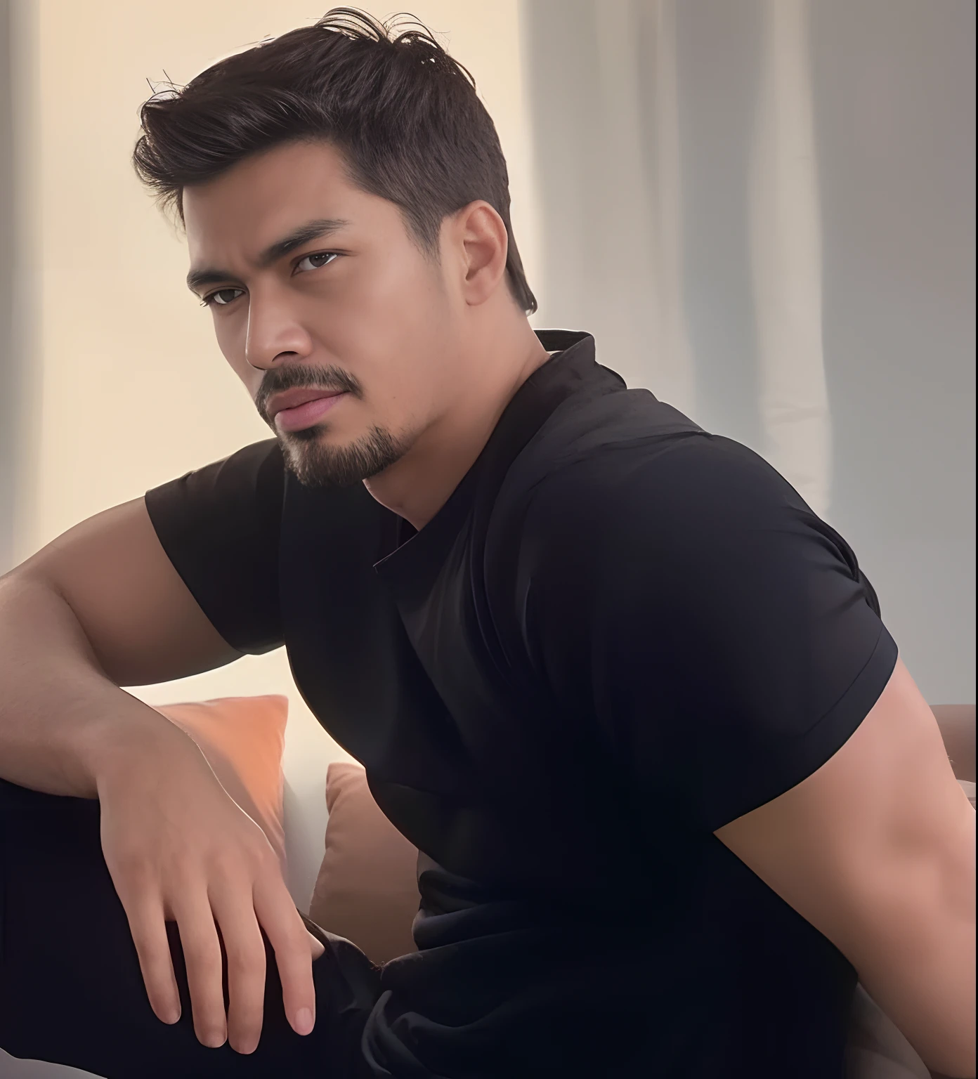 Indonesian face man,8k,uhd,realistic