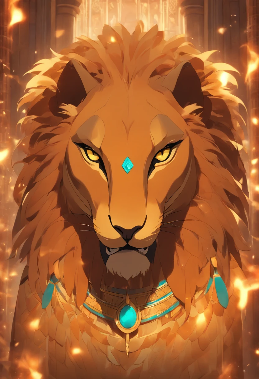 (((Sekhmet))) best quality, ultra-high resolution, 4K detailed CG, masterpiece, lioness goddess, epician goddess, lioness head, tongue out, tongue, fangs, teeth showing, teeth, blood, Egyptian mythology, ((feline teeth)), Egyptian image, aesthetic, centered on the screen