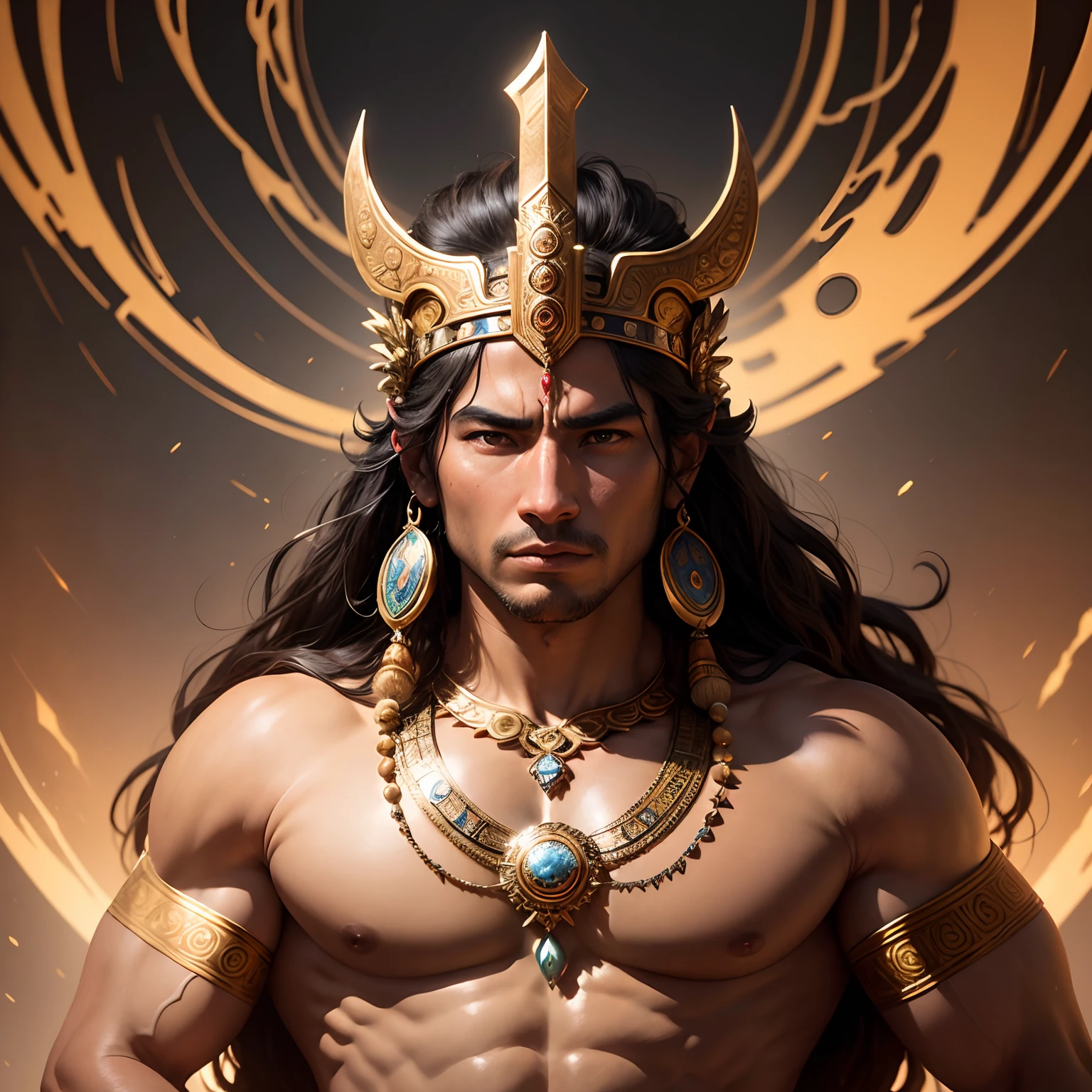The hyper-realistic depiction of this legendary deity encapsulates the deep connection between ancient Peruvian civilizations and the forces of nature., Bringing the story to cinematic perfection.