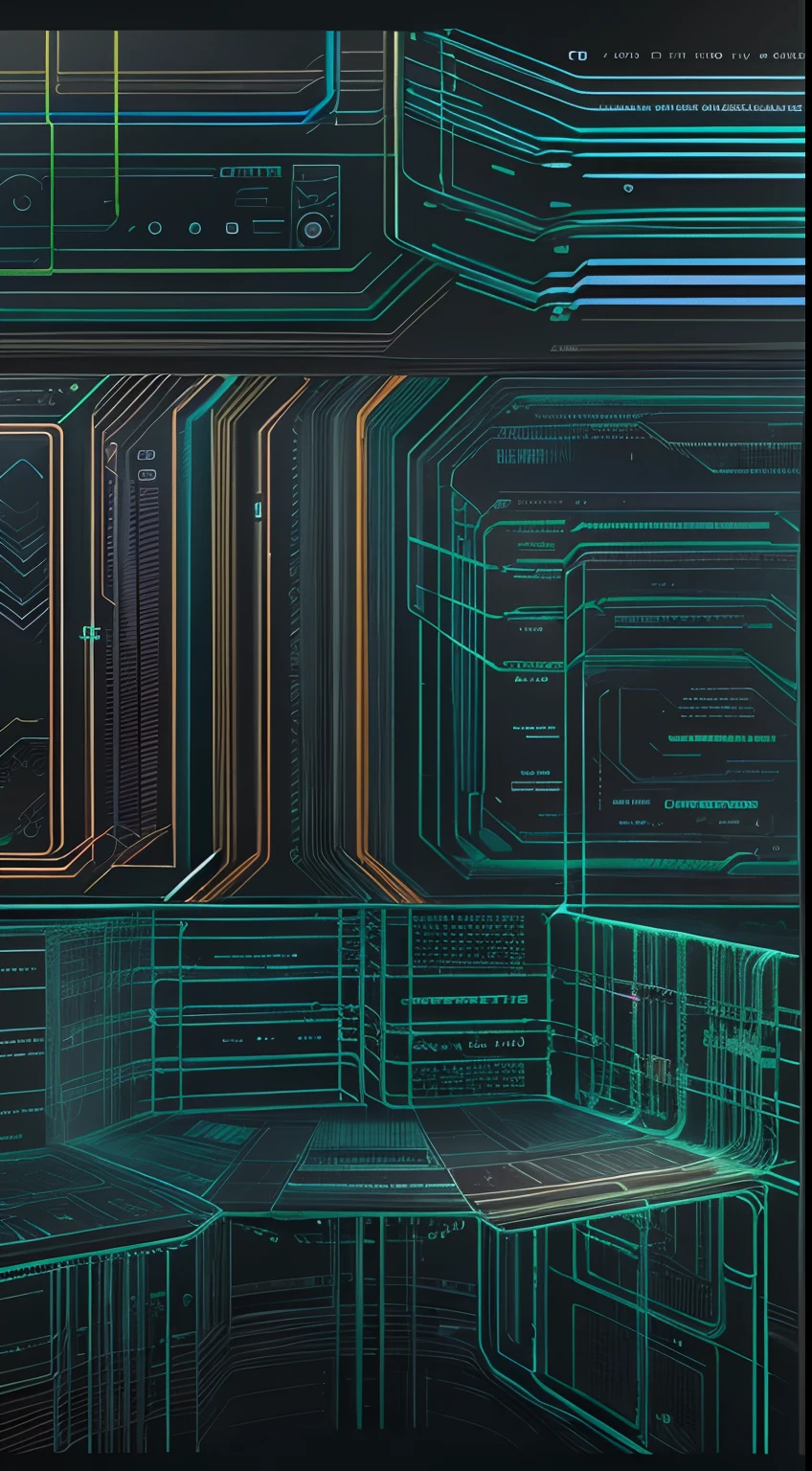Cyberspace, wireframes, matrix, thrones, minimal, abstracted, Virtual reality, Black background, Neon lights, Virtual interfaces,